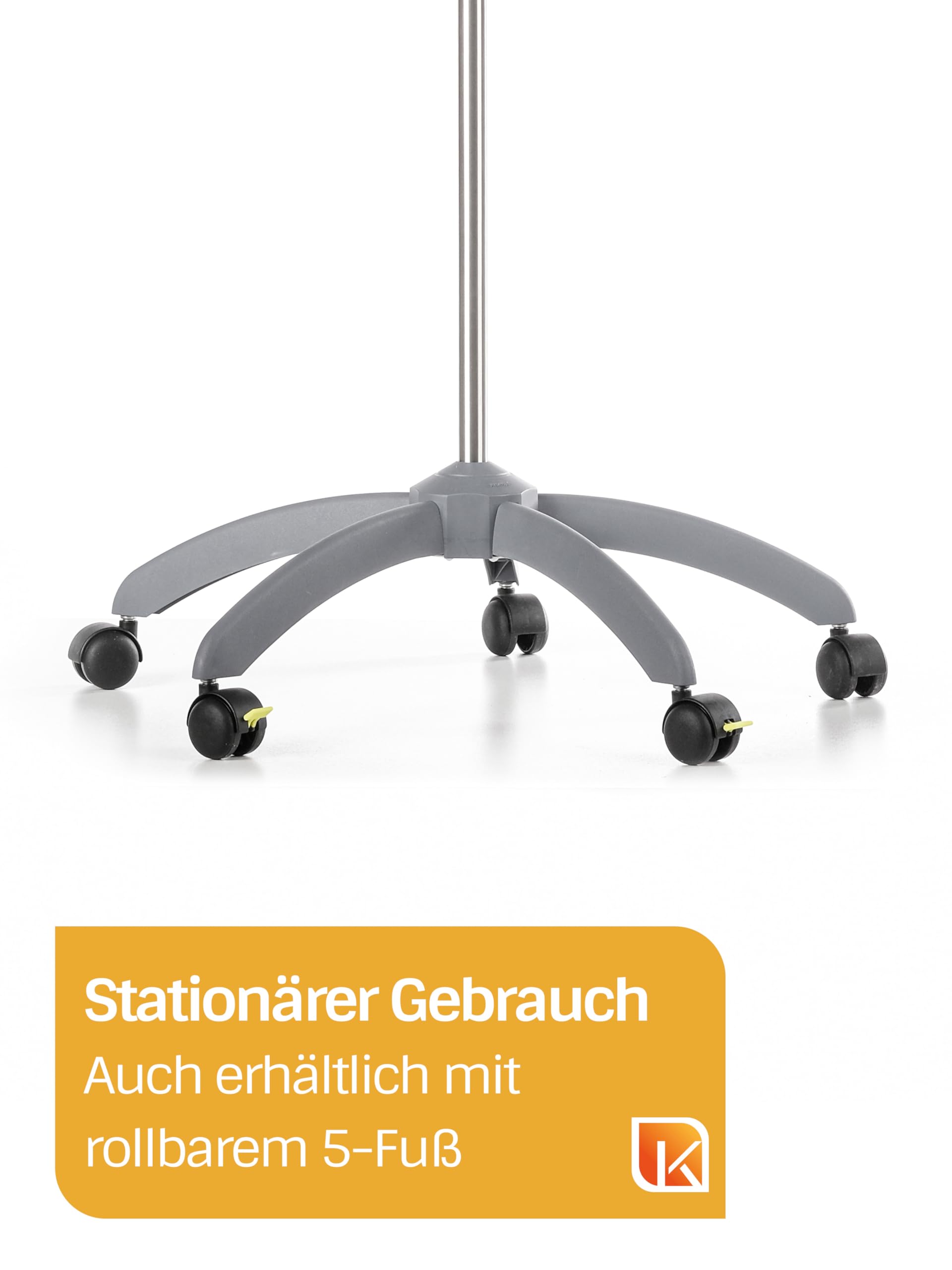 Dr. Paul Koch - Klappbarer Infusionsständer Mit Rutschfestem 3-Fuß - Mit Praktischer Tragetasche - Höhenverstellbar - 0;5kg Tragekraft Pro Haken
