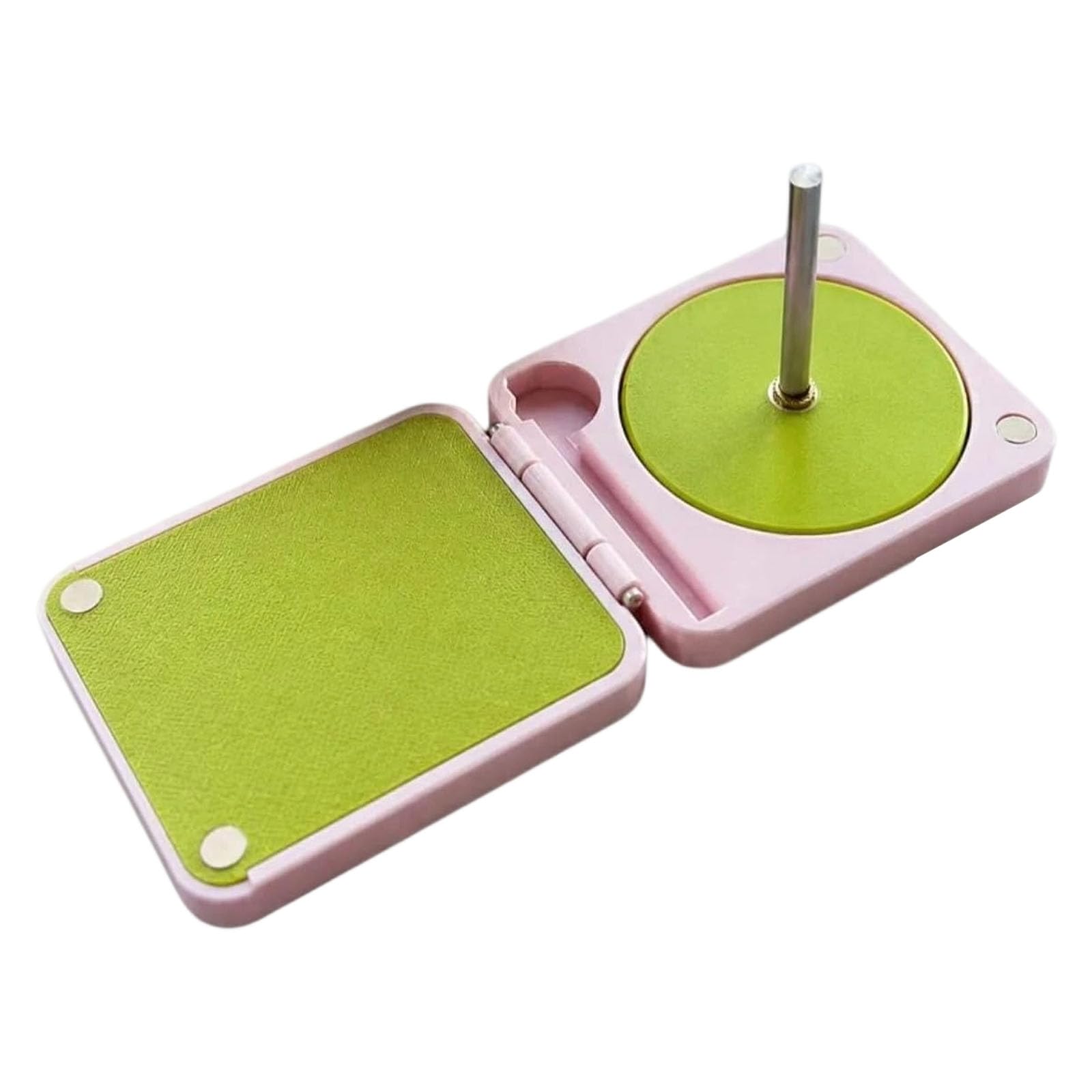 Mekalero A 3D Printed Knitting Yarn Winding Holder With Built In Storage Compartment Portable Folding Yarn Dispenser For Weaving Crocheting Nd Thread Organization Portable Weaving Tool