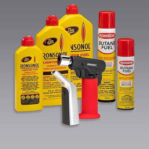Miniatura 4 de Ronson Recambio de butano más ligero 135ML (paquete de 3) con paños de limpieza