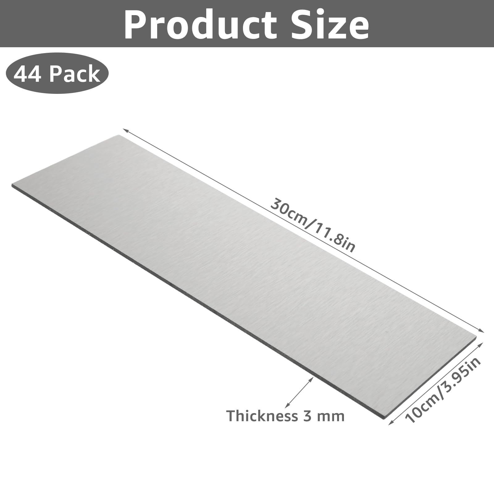 CYEAH 44-Piece Peel and Stick Backsplash Metal Tile, 4