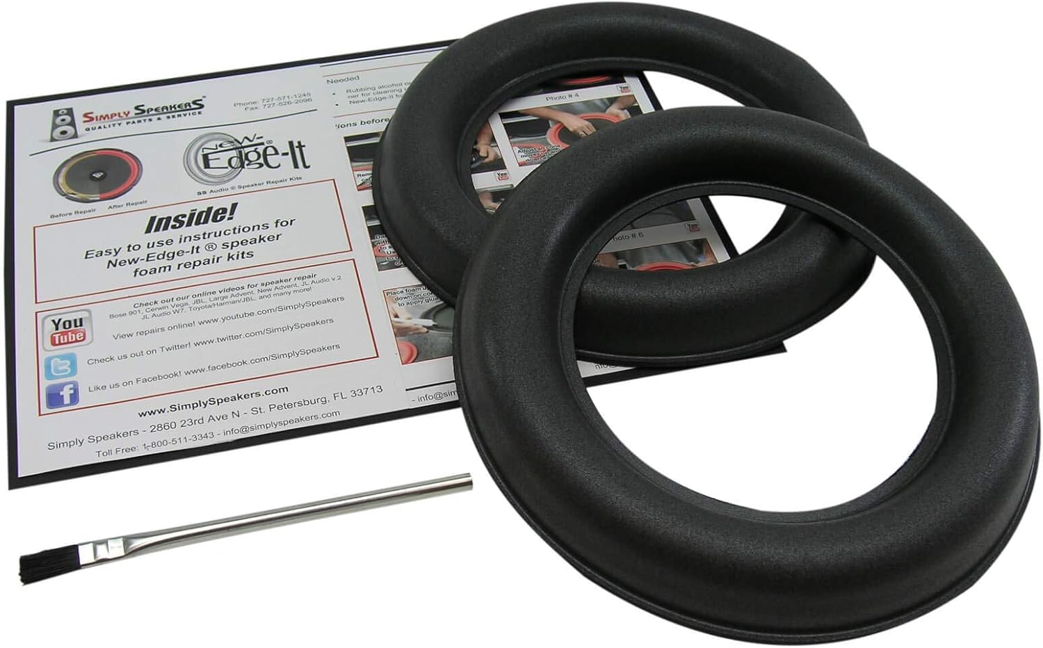 Speaker Repair Kit Compatible with JL Audio 8W7, FSK-8JL-W7 (Pair)