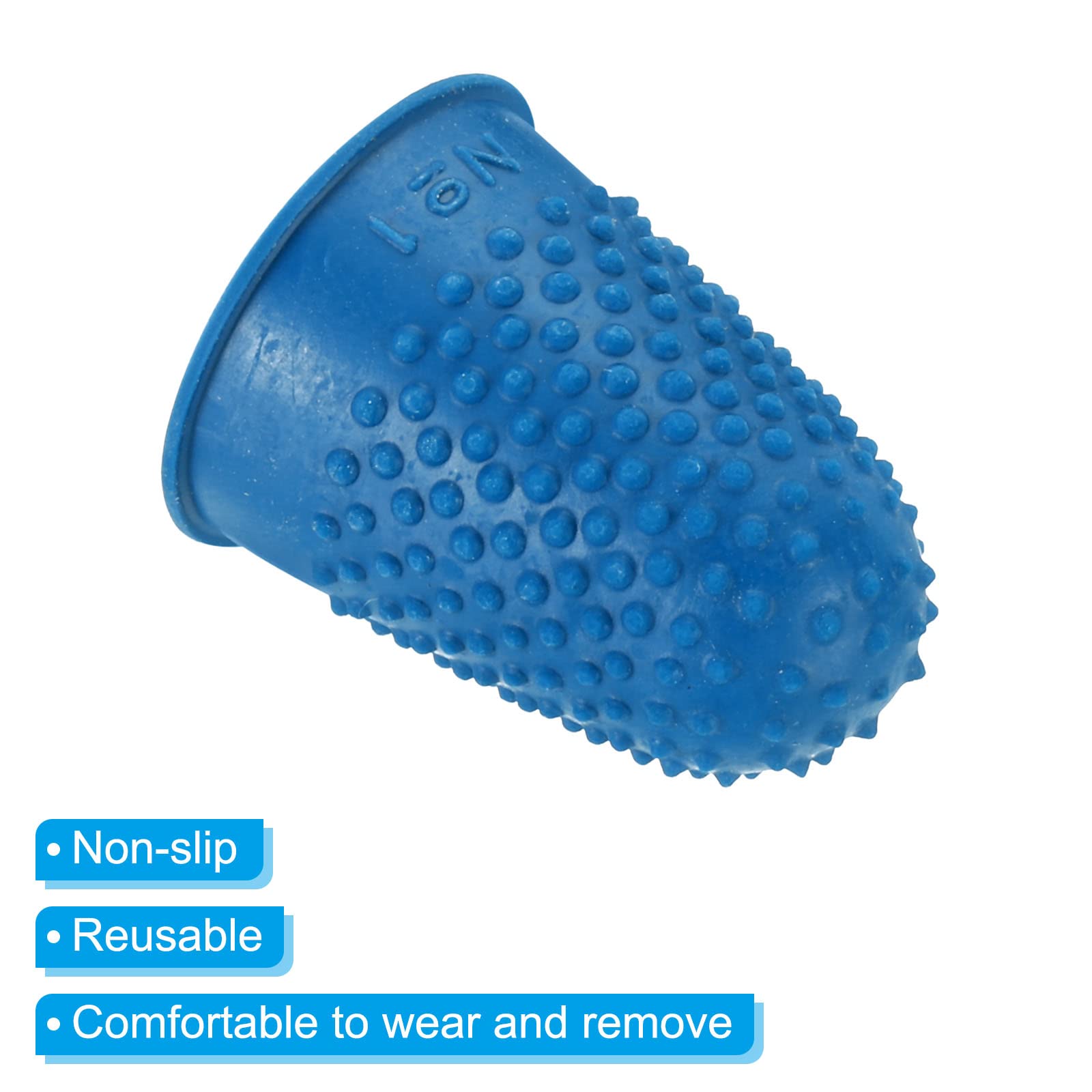 PATIKIL Protège Doigt Silicone, Embouts Caoutchouc, Protection Pouce, Coussins Protection Comptage Couture