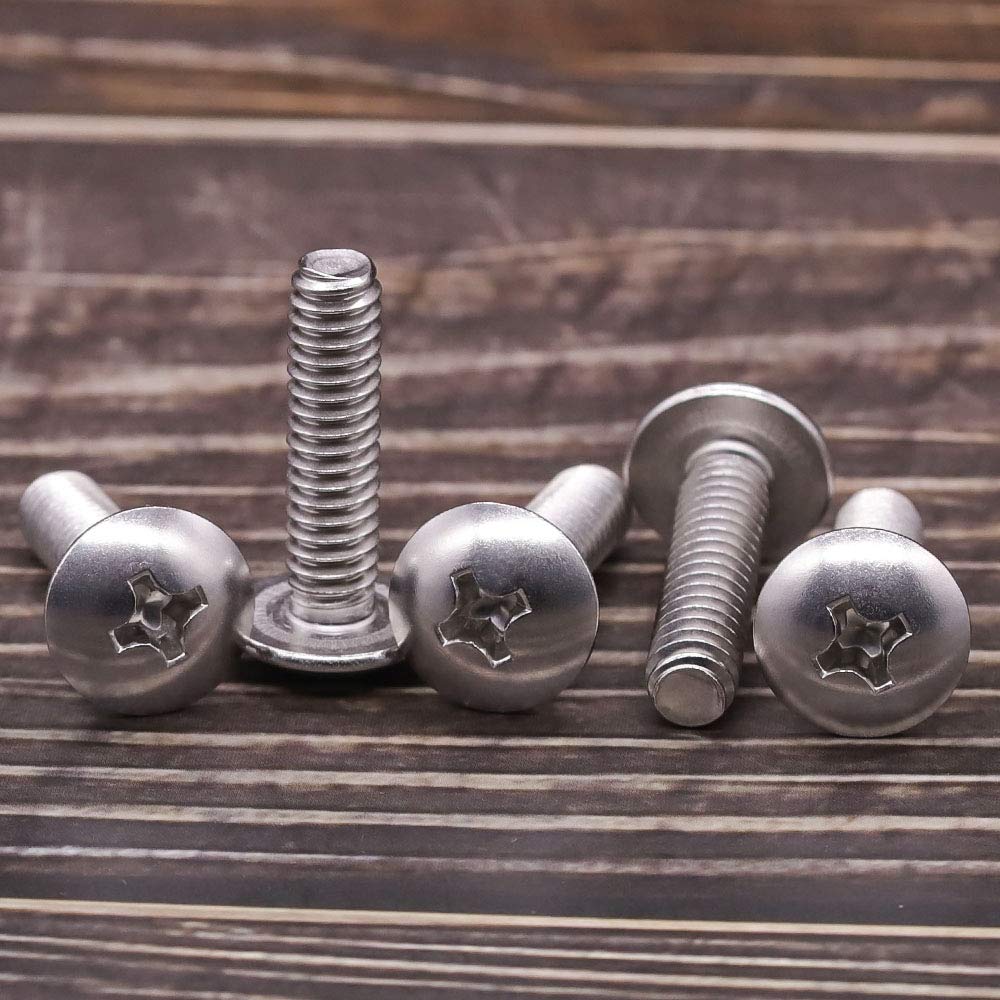 10-24 X 1 In Phillips Truss Machine Screw, Plain 18-8 - Foto 5