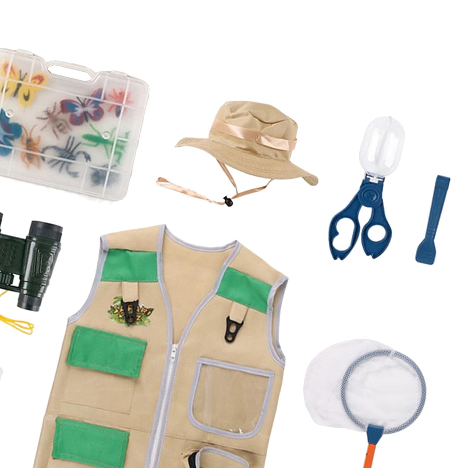 Kits de Exploración de Juguetes para Niños, 16 Piezas, Kits de Exploración para Niños, Ideales para Cuidadores de Zoológicos.