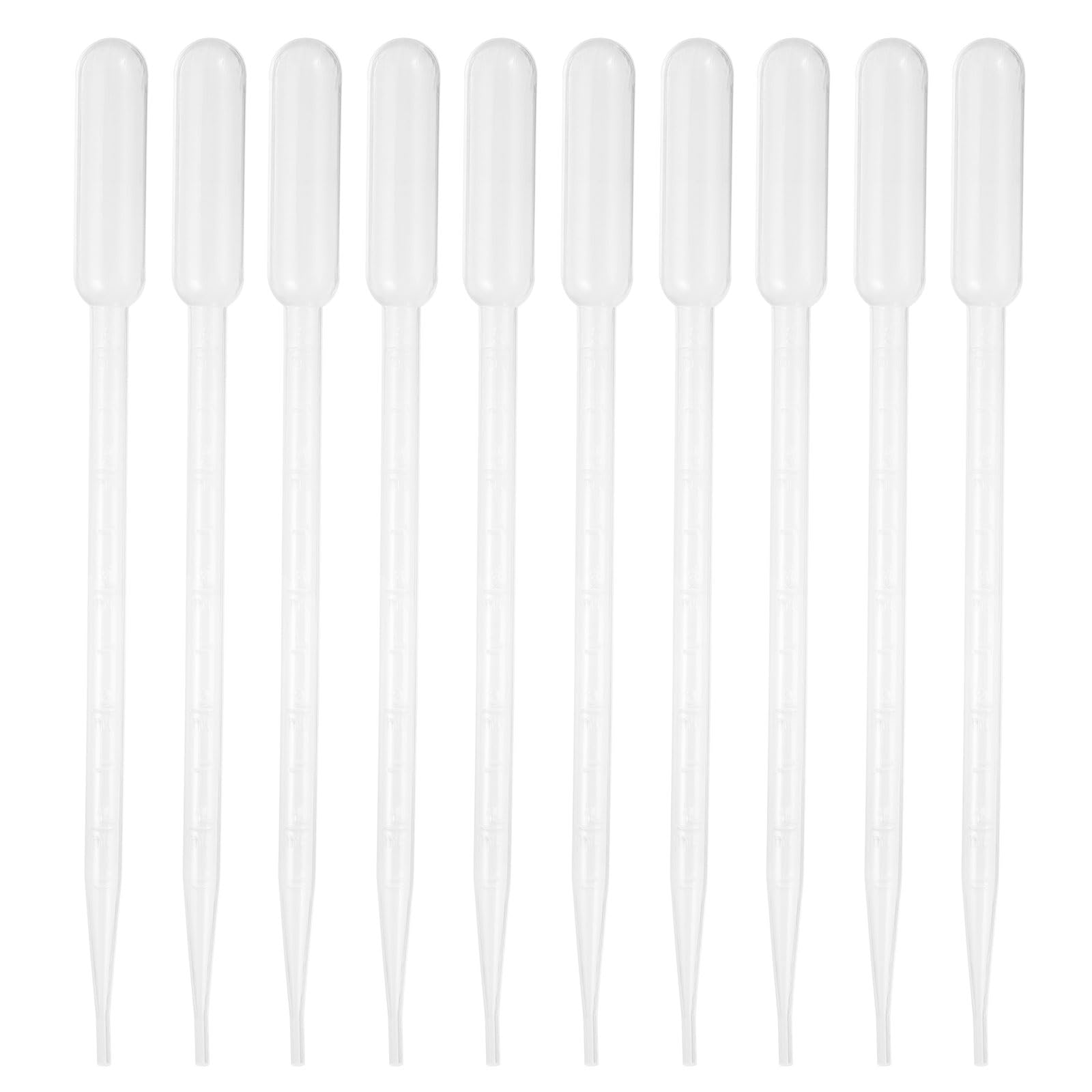 PATIKIL Pipetas 5 ml, 1000 Piezas Pipetas Plástico Pipetas Desechables Pipetas Transferencia Pipetas Plástico Calibradas Con Escala Para Científico Resina Manualidades Maquillaje Aceite