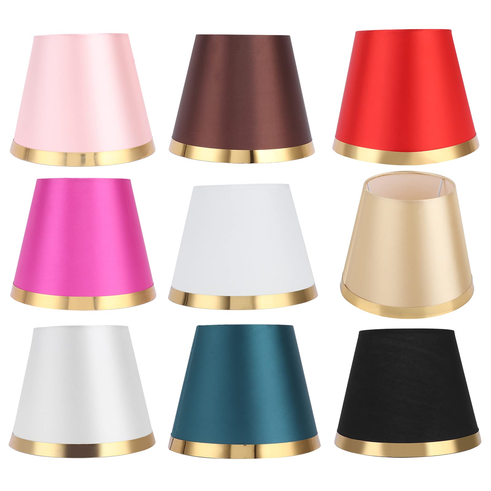 Paralume in Tessuto Moderno Stile Europeo per Lampada da Tavolo E27 - Luci Morbide Camera da Letto Soggiorno Ufficio Dormitorio Facile Installazione (Bianco)