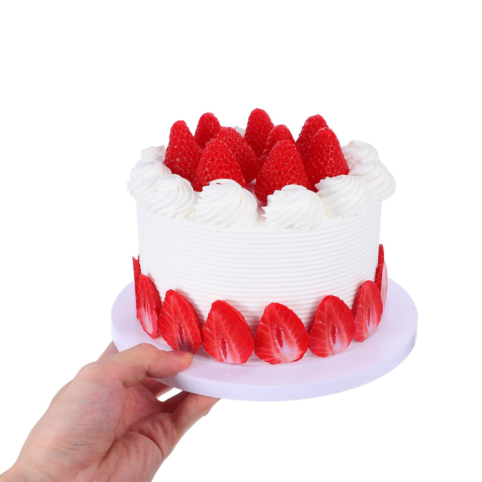 Torta Artificiale Realistica da 6 Pollici per Decorazione Vetrine e Set Cinematografici Torta Finta Decorata per Esposizione Eventi e Feste di Compleanno Oggetto di Scena Cibo
