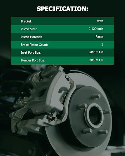Miniatura 2 de SCITOO Pinza de freno trasera derecha con soporte 18-B4727 rojo compatible para Cadillac 2000-2002 para Chevrolet 1999-2005 para GMC 1999-2005
