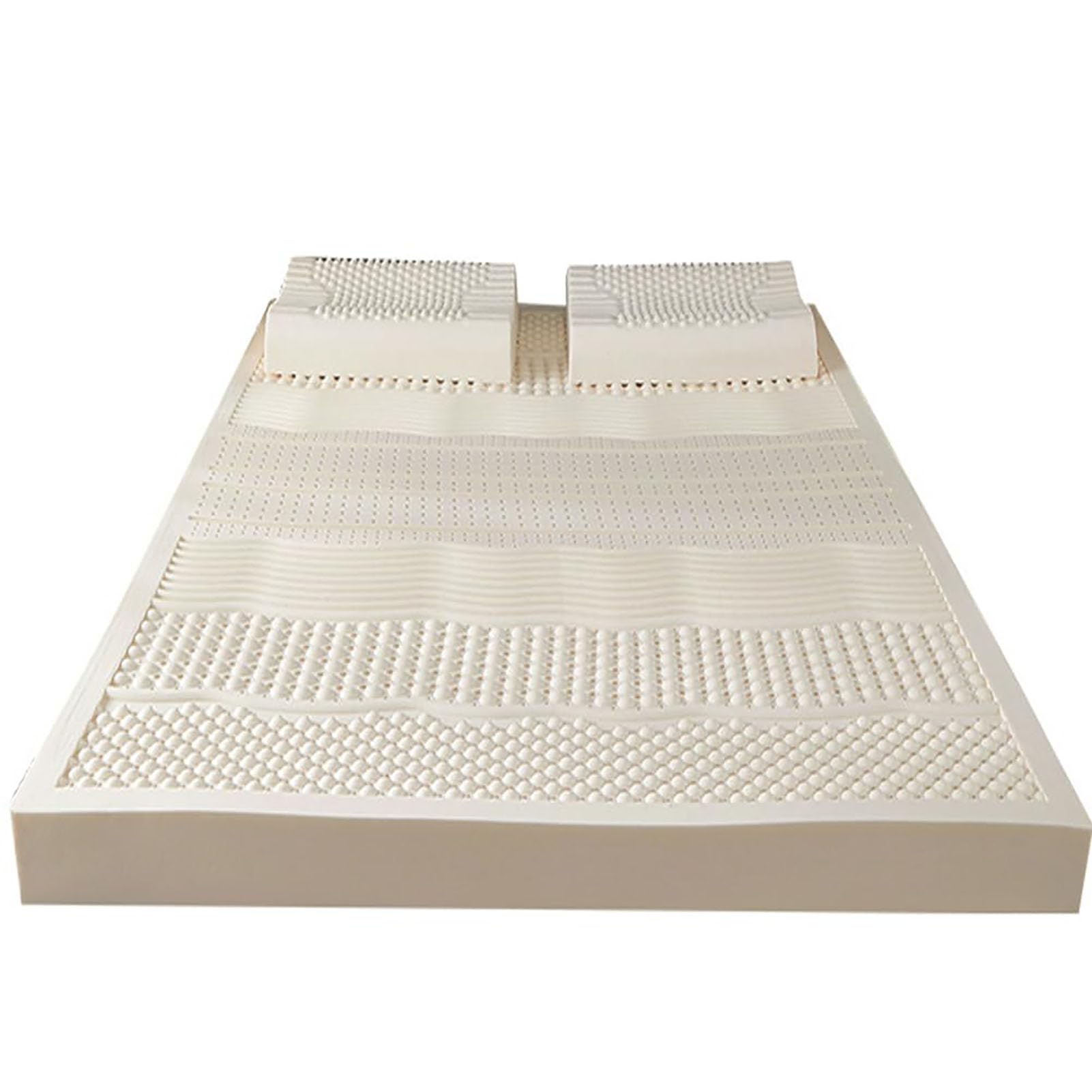 Materasso in lattice naturale al 100%, ipoallergenico, per tavolo e letto singolo e matrimoniale, include coprimaterasso, spessore 2,5 cm, 90 x 200 cm, soluzione ecologica