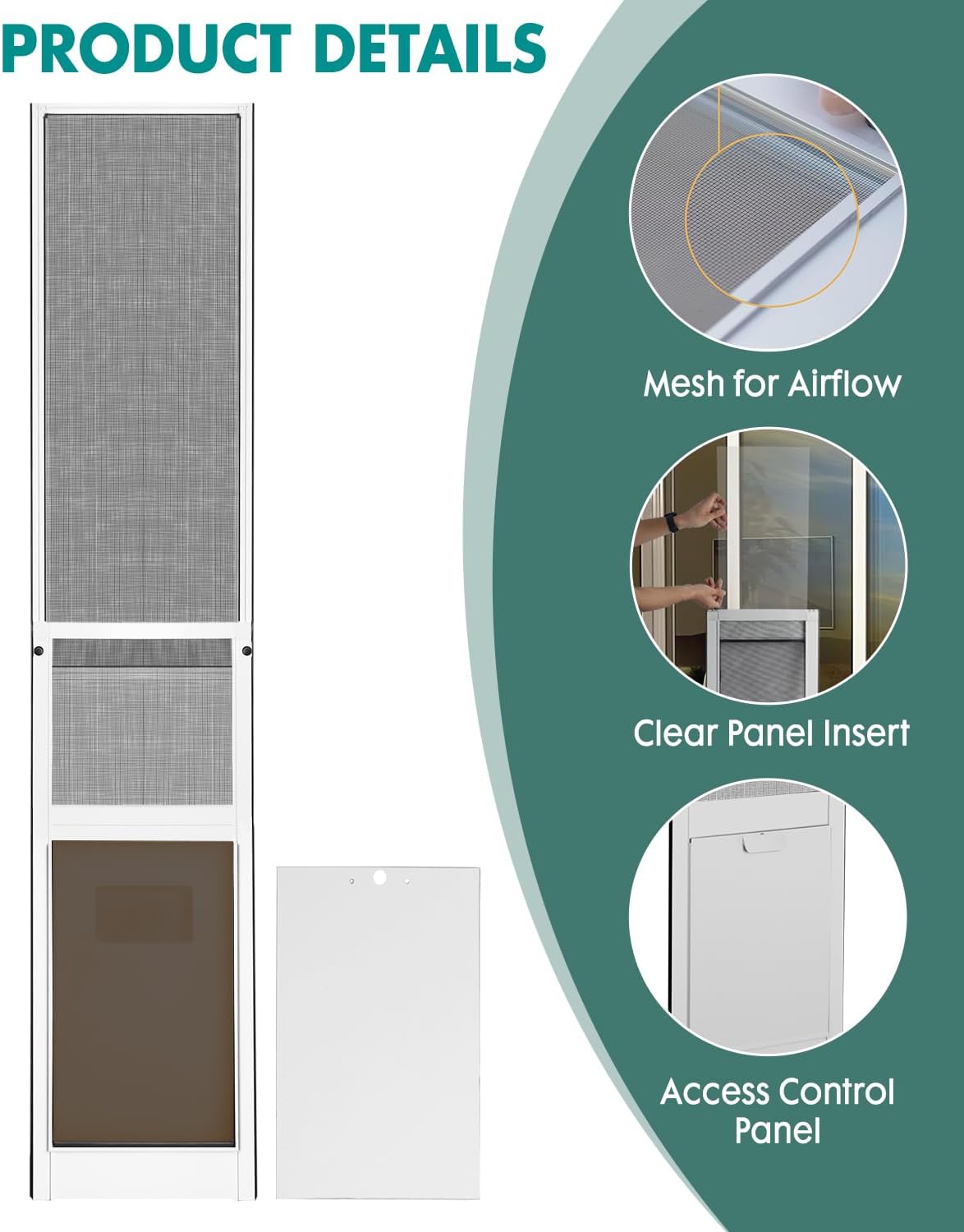 Extra Large Dog Door for Sliding Glass Door - XL Dog Door for Patio Sliding Door