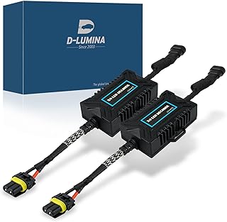 D-Lumina 9005/9006/H10/HB4 Canbus Decoder LED Headlight Anti Flicker Harness, LED Headlights Resistor Decoder Error Free Conversion Kit, Adapter Warning Canceller Capacitors (1 Pair)