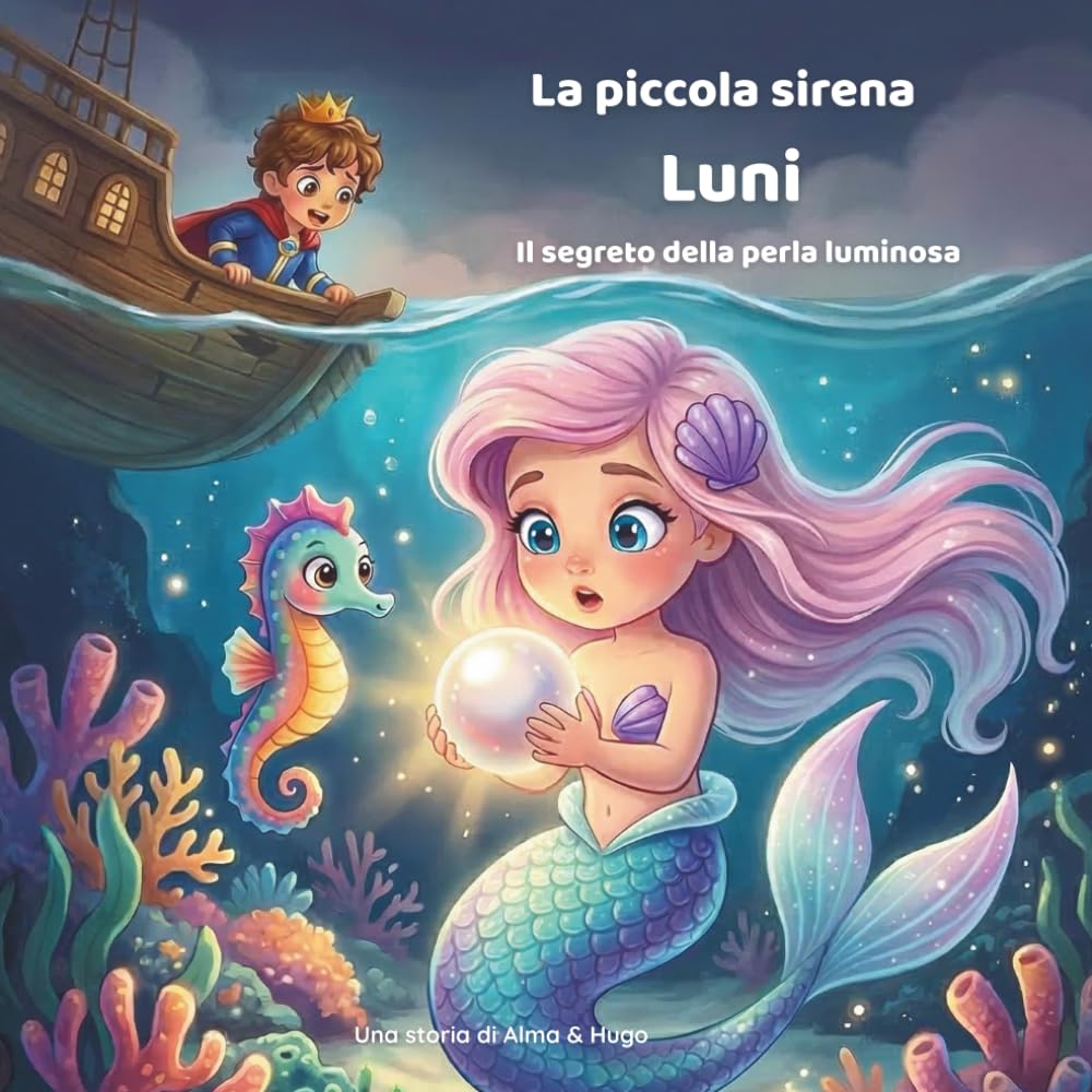 La piccola sirena Luni – Il segreto della perla luminosa: Libro illustrato magico sull’amicizia e sull’avventura per bambini dai 3 ai 8 anni (Le avventure della sirenetta Luni)