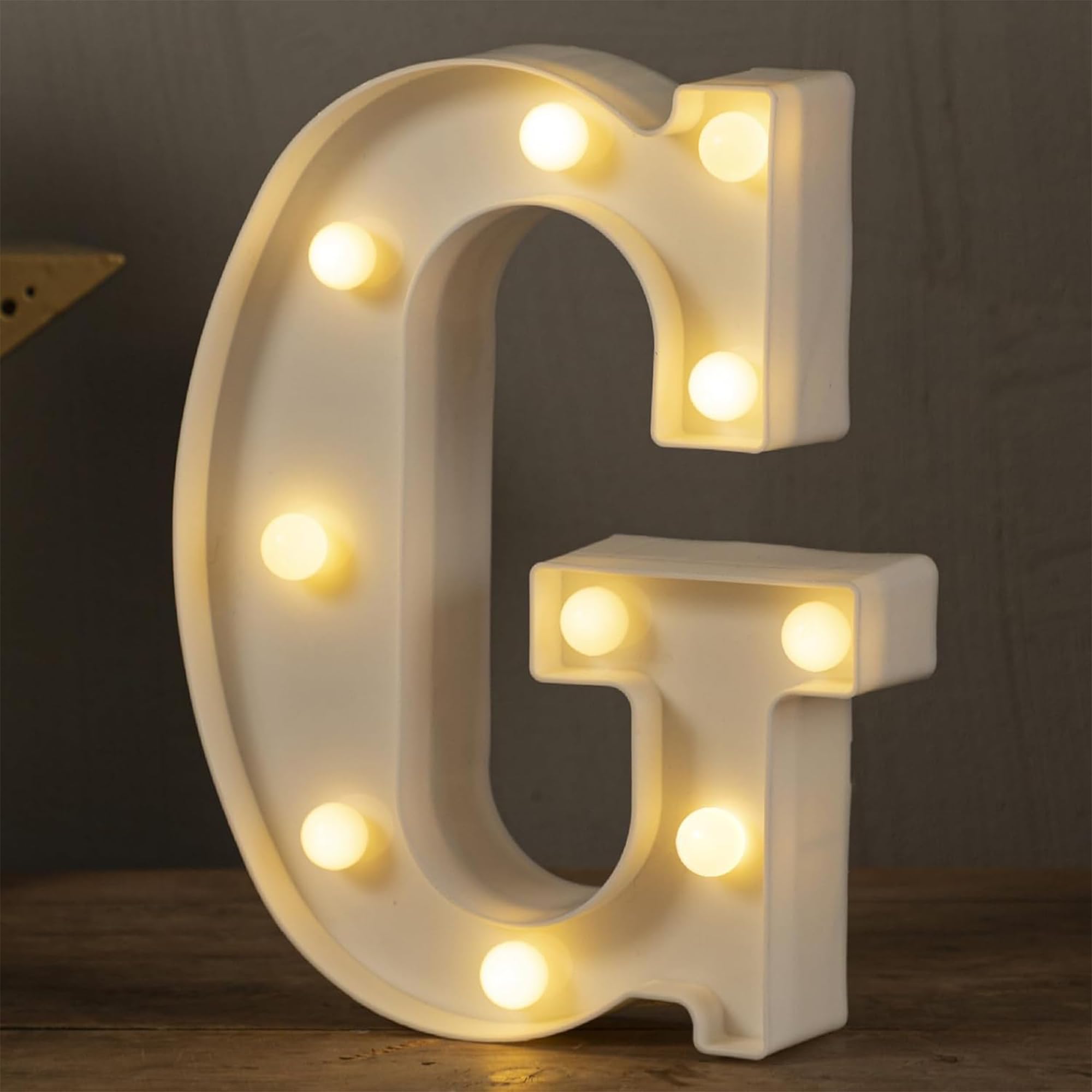 CURATED CART Premium LED 24 CM Alphabet Letters Light G Shape - Decorate Your Space with Stylish Marquee Letter Lights for Aesthetic Room Light Design, Kids Room Decor, Events and Parties (Warm White) (B0BLHG3H6C) Amazon Price History, Amazon Price Tracker