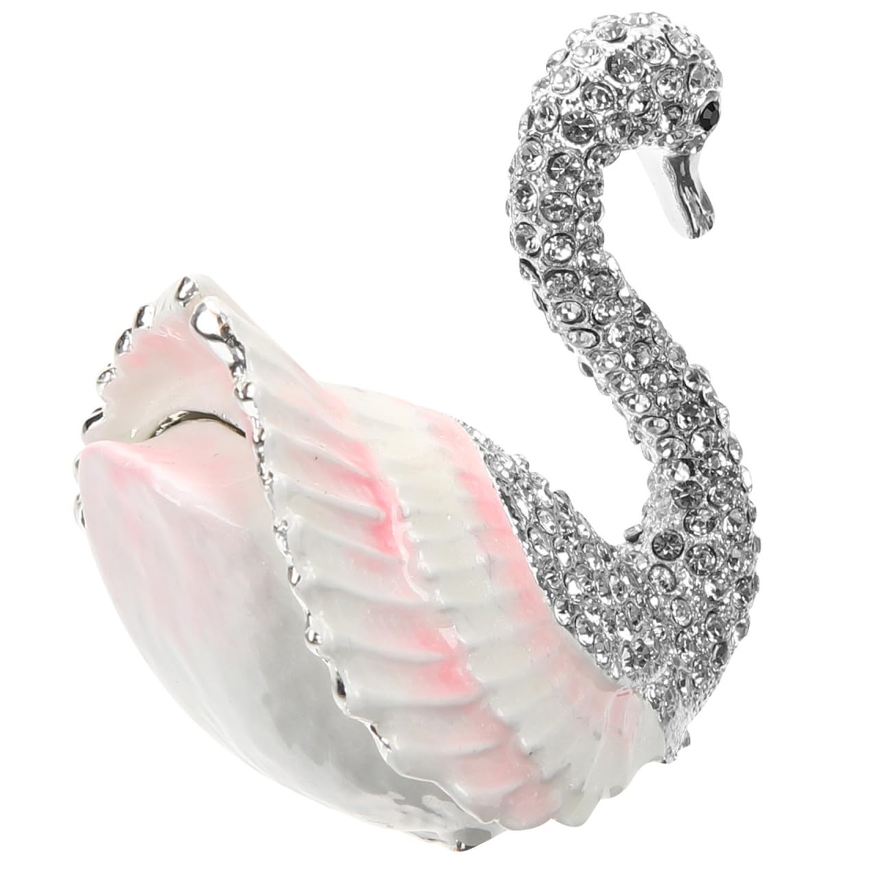 Porte-bagues cygne décoratif pour sublimer votre table de chevet et organiser vos bijoux