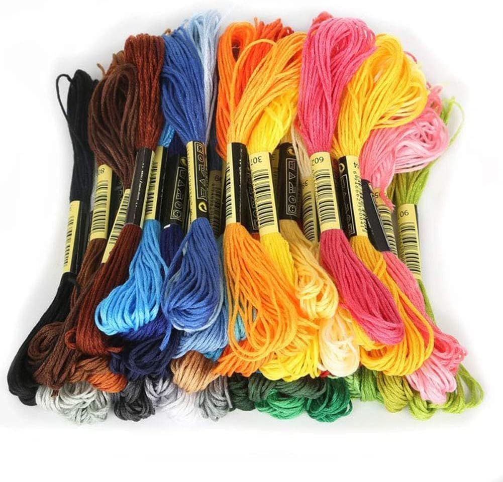 8-Pack Embroidery Floss Skeins - 7.5m Each, Assorted Grey Shades, For Bracelets, Crafts & Sewing - View #7