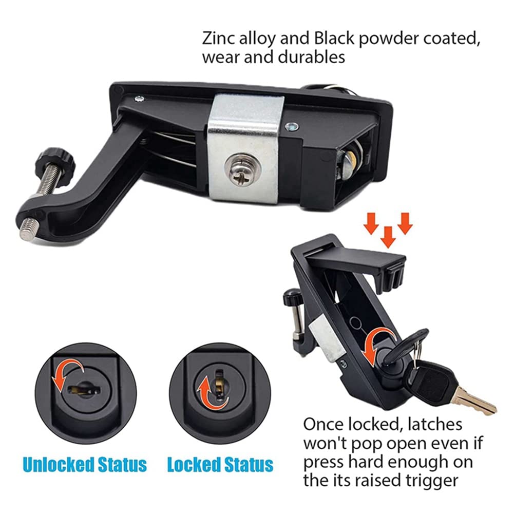 10 Barrette a Compressione Lever Lock per Marine Car RV Door Hand Lock Chiusura a Leva Regolabile Spessore: 1-5 mm