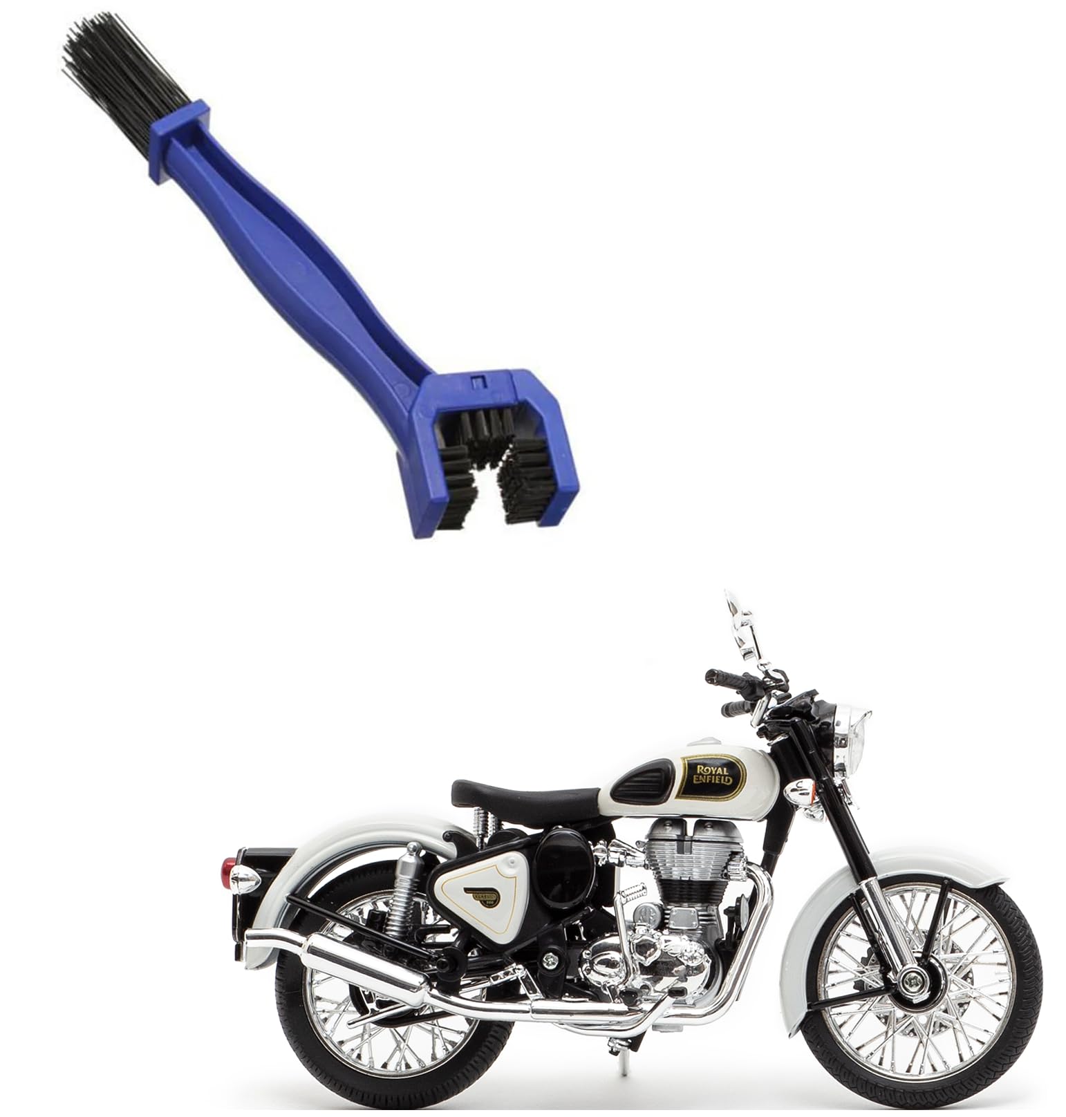 Auto Addict 3 Side Multi-Purpose Bike/Cycle Chain Cleaning Brush, Gear Cleaning Brush Tool for Classic 350-image-15