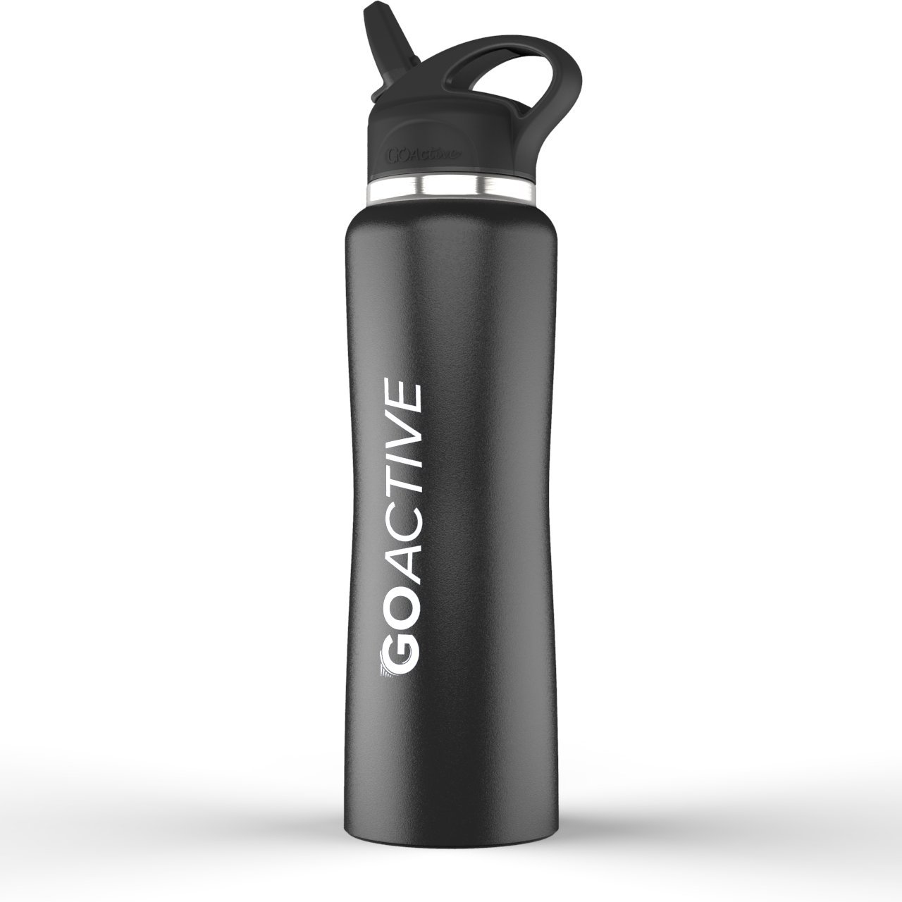 GO Active Insulated Water Bottle with Straw. Stainless Steel Double