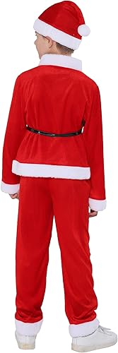 Miniatura 3 de Snailify Conjunto de disfraz de Papá Noel para niños, disfraz de Papá Noel para niños, fiesta de cosplay