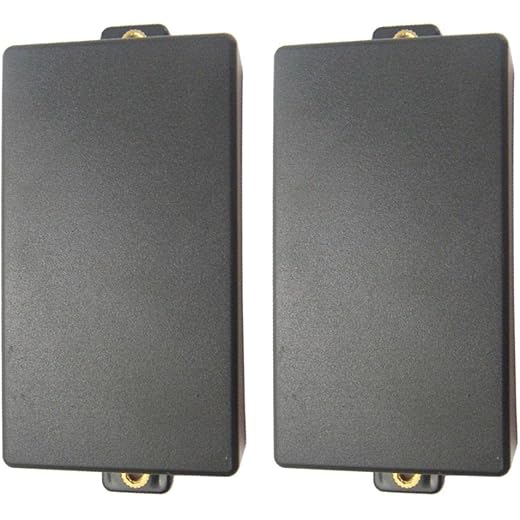 Club Bollywood No Hole Humbucker Covers Double Black