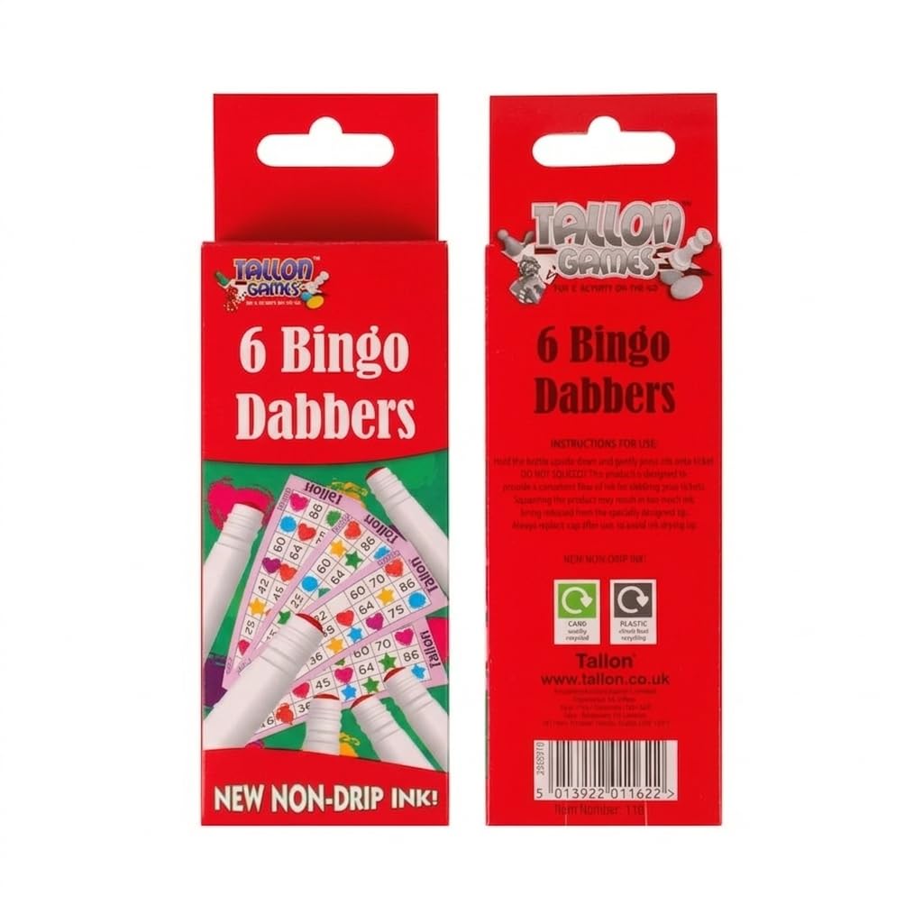 Orbitron The Ultimate Bingo Night Kit: Hard Board, Paper Books & Markers (6Pcs Bingo Dabber) โ image 1