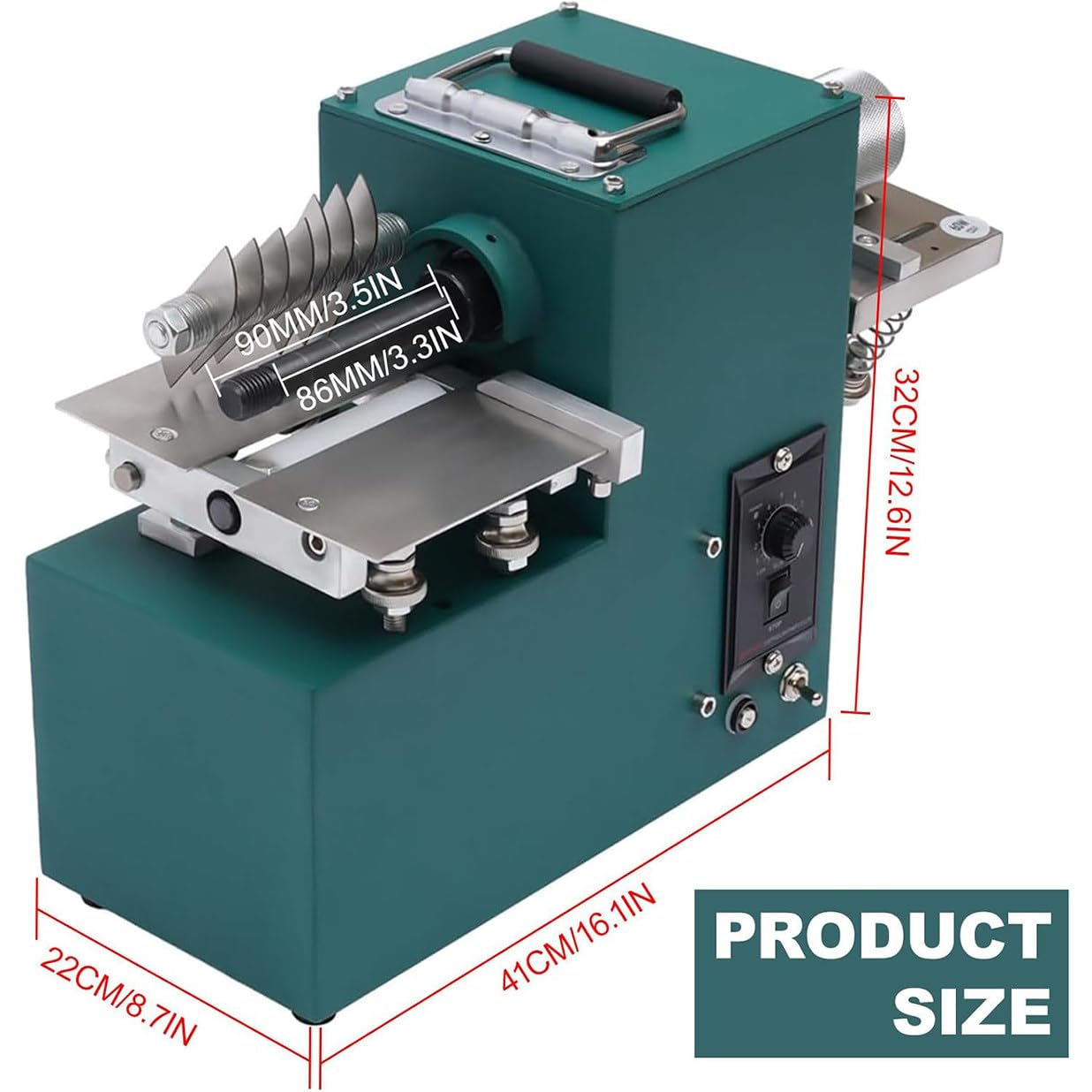 Máquina Cortadora De Cuero De 90 W, Cortadora Eléctrica De Tiras De Cuero, Desbastadora De Cuero, Ancho De Corte Ajustable: 2-86 Mm, para Cuero