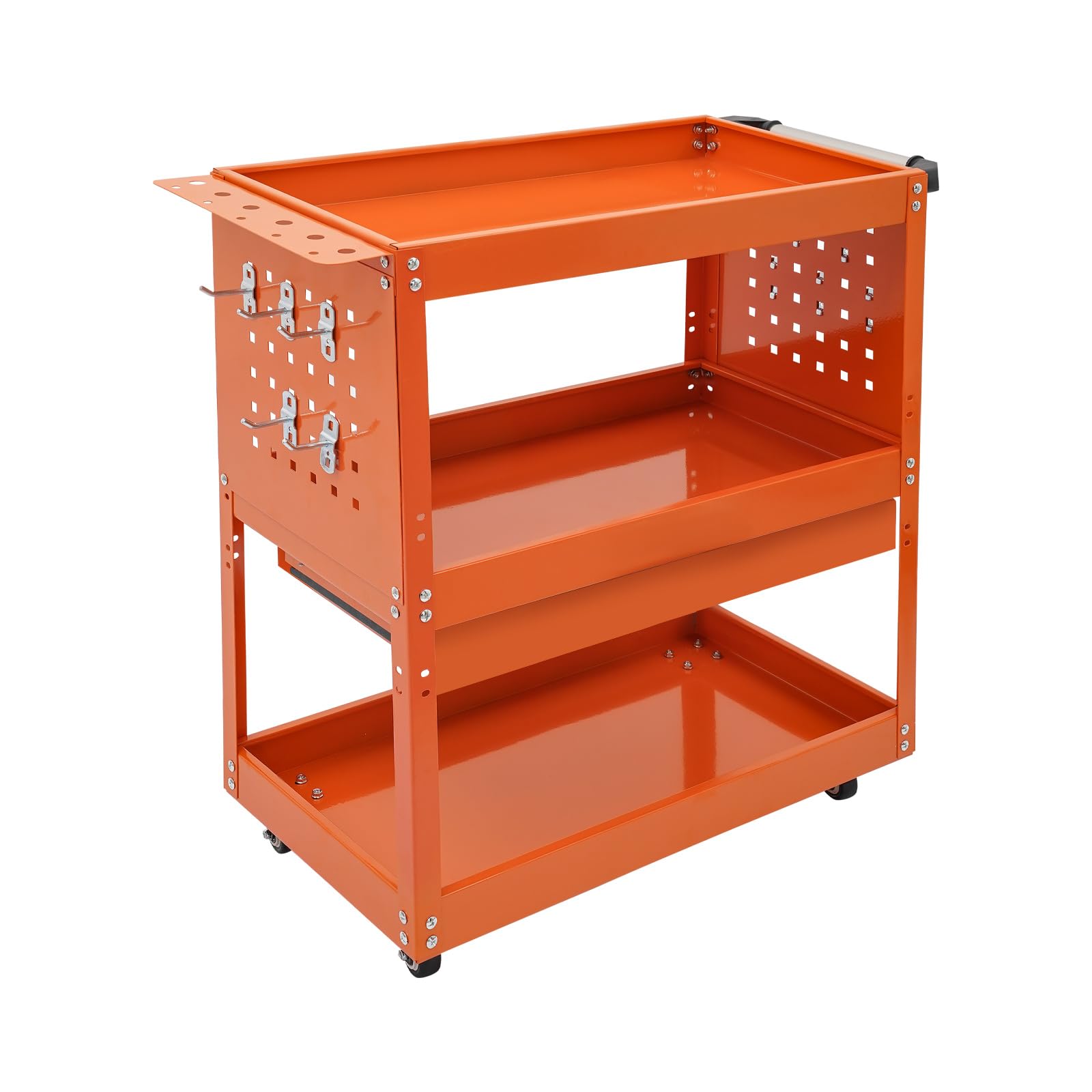 Carrello portautensili, carrello da officina, scaffale, cassetto, ruote, 249 kg