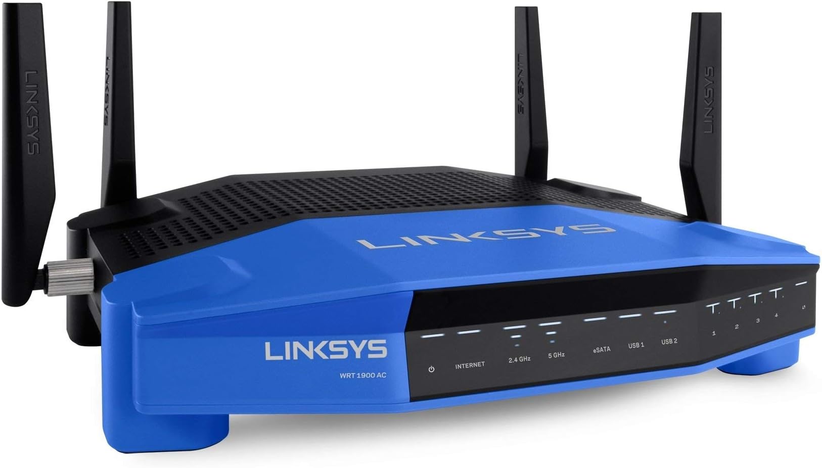 Linksys WRT1900ACS Dual-Band Gigabit Smart WiFi Router (AC1900, USB 3.0 Ports, Ultra-Fast 1.6 GHz CPU, Open Source Ready)