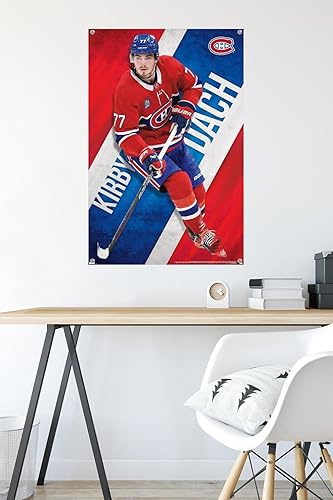 Miniatura 6 de Trends International NHL Montreal Canadiens - Póster de pared de Kirby Dach 23, 22.37 x 34.00 pulgadas, paquete de póster y alfiler