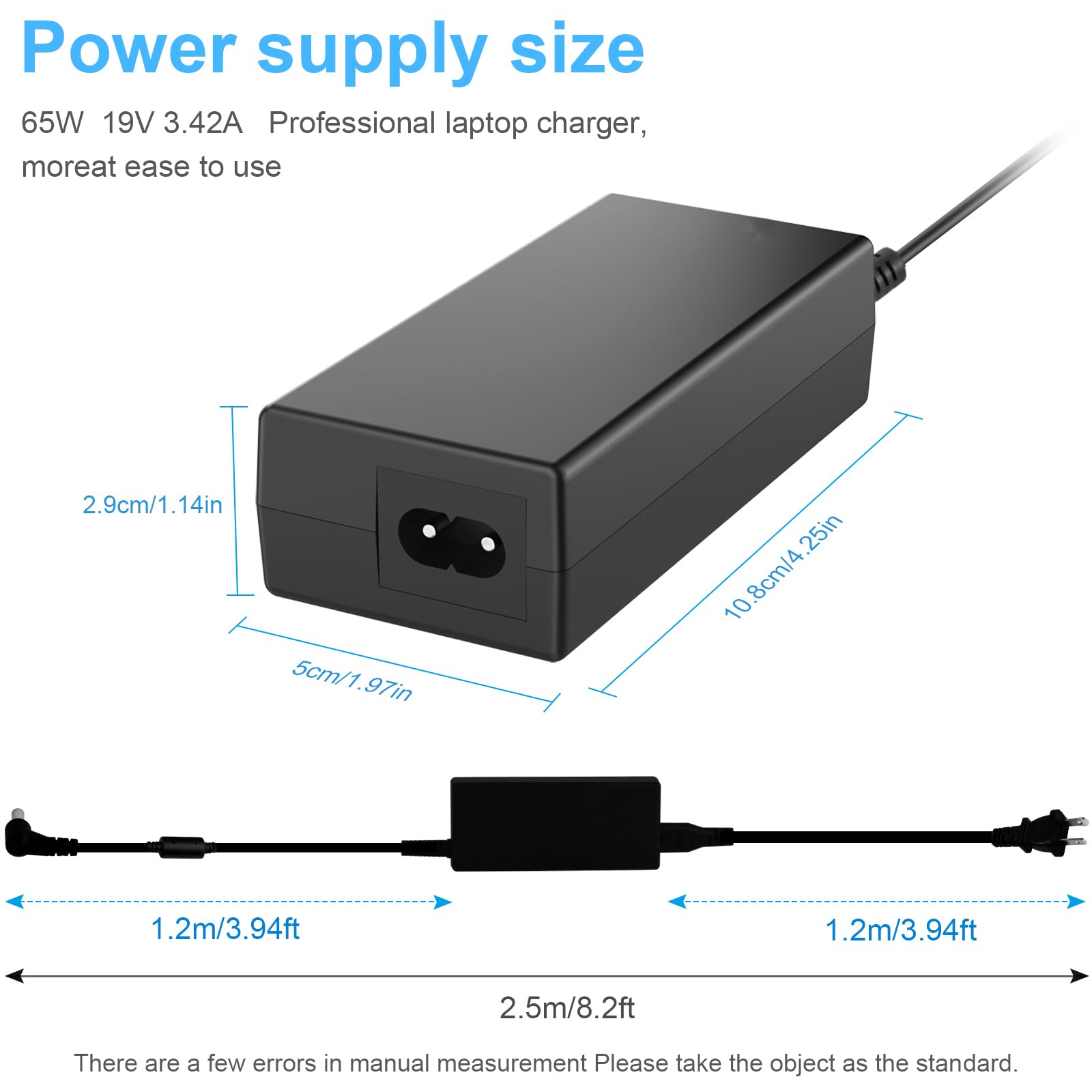 Futurebatt AC Adapter Laptop Charger for Toshiba Satellite C55 C50 C55D C655 C655D C850 C855 C855D L755 L655 L745 L775 L855 L505 L55 S55 P50 P50T P755 A665 A505 A205 A105 Notebook Power Supply Cord