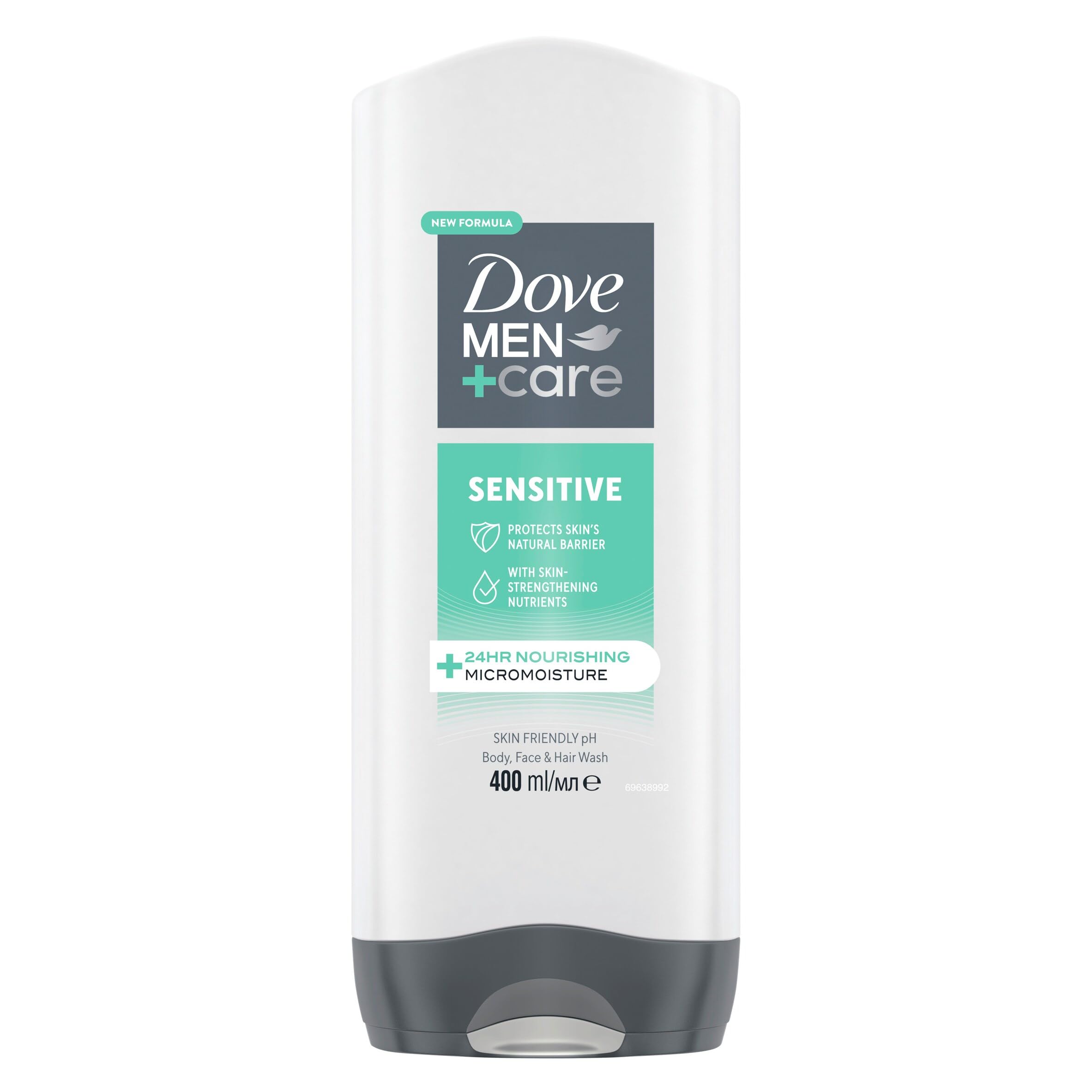 Dove M+C 3-In-1 Body, Face & Hair Wash Hydrating Sensitive 400Ml, 6 Pk