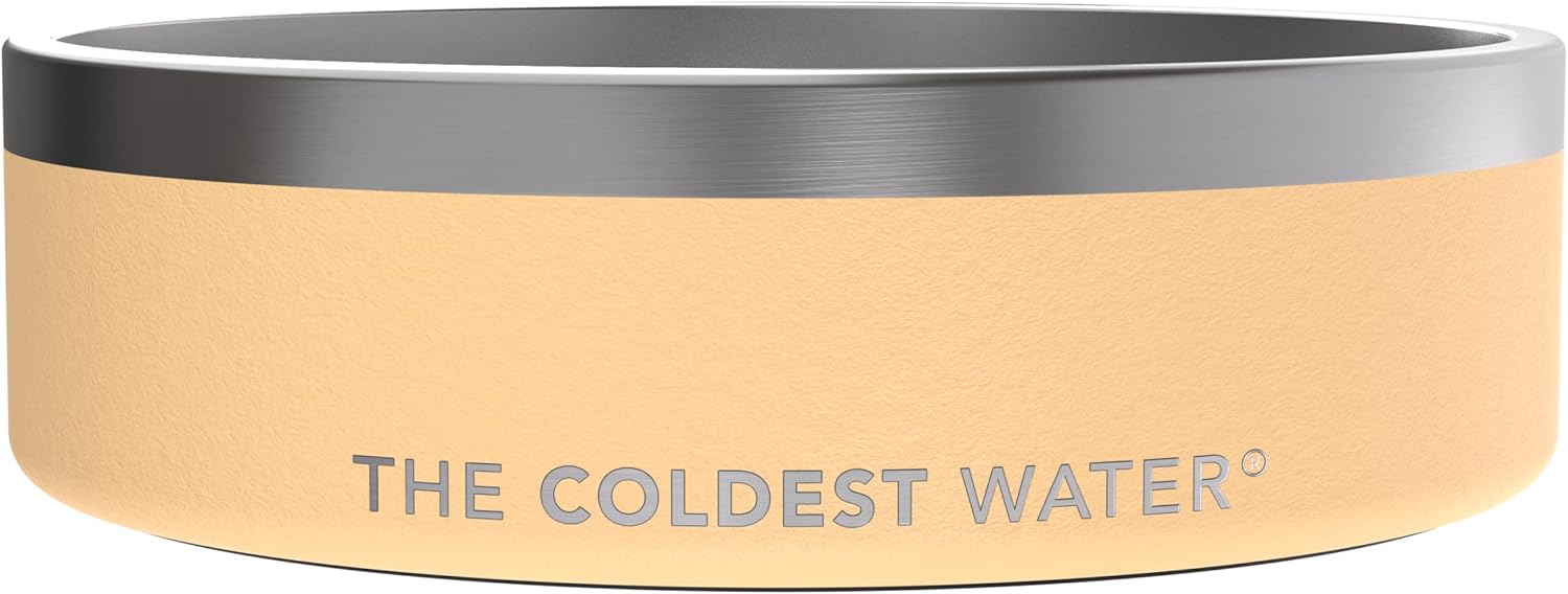 Coldest Dog Bowl - Stainless Steel Non Slip Dog Bowls, Cats, Pet Feeding for Food or Water (64 oz, Crimson Red) : Pet Supplies