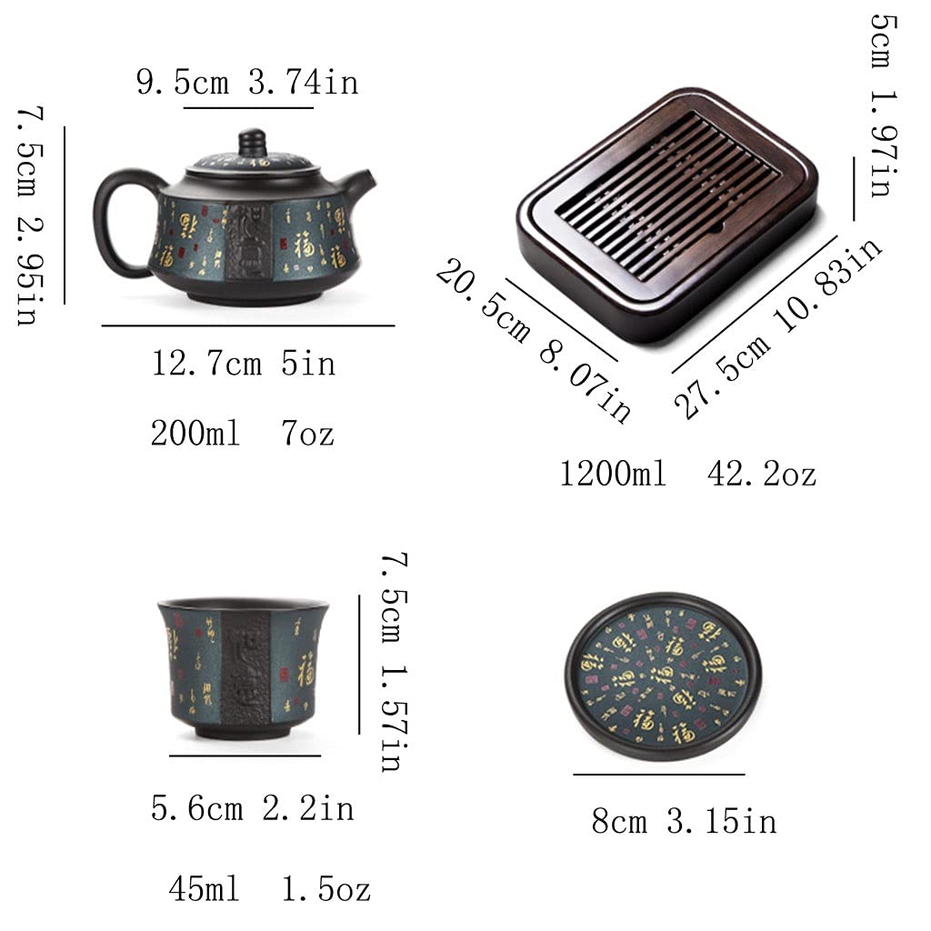 Dzbanek Do Herbaty, Czajniczek, Vintage, Wykwintny Wzór, Fioletowy Piasek, Zestaw Do Herbaty, Czajniczek, Filiżanka, Taca, Dom, Fioletowy Gliniany Zestaw Do Herbaty, Czaj