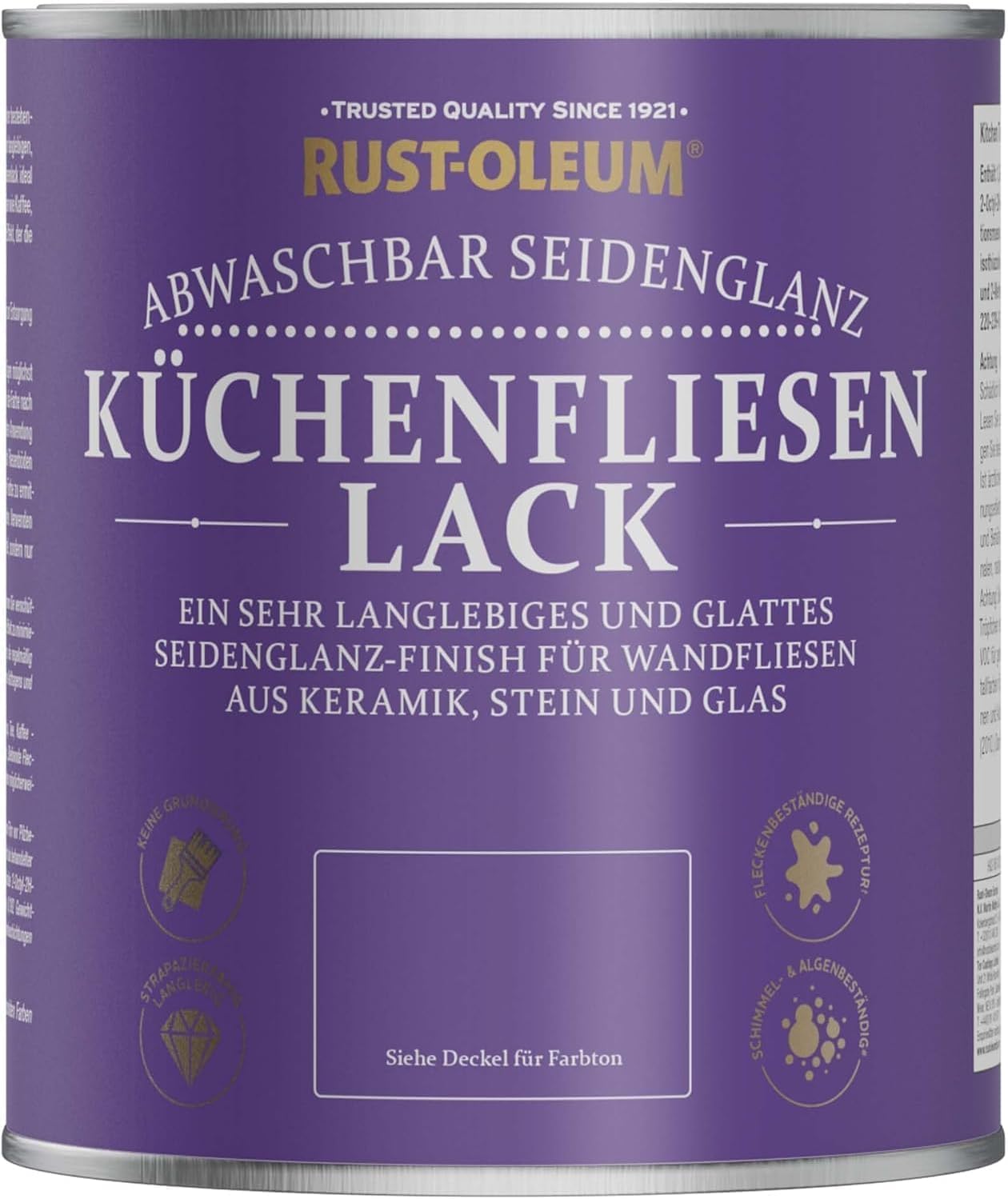 Rust-Oleum abwaschbare Küchenfliesenlack in rosa mit Seidenglanz Finish - Süßer Traum 750ML