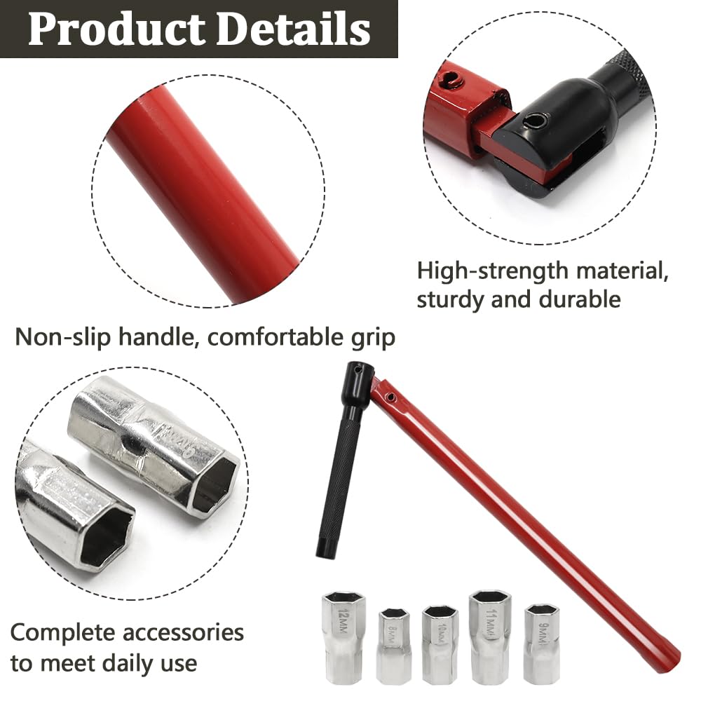 Clé à Robinet 13mm - 7 Embouts - Miroir Et Ressort - 180499 - Mejix