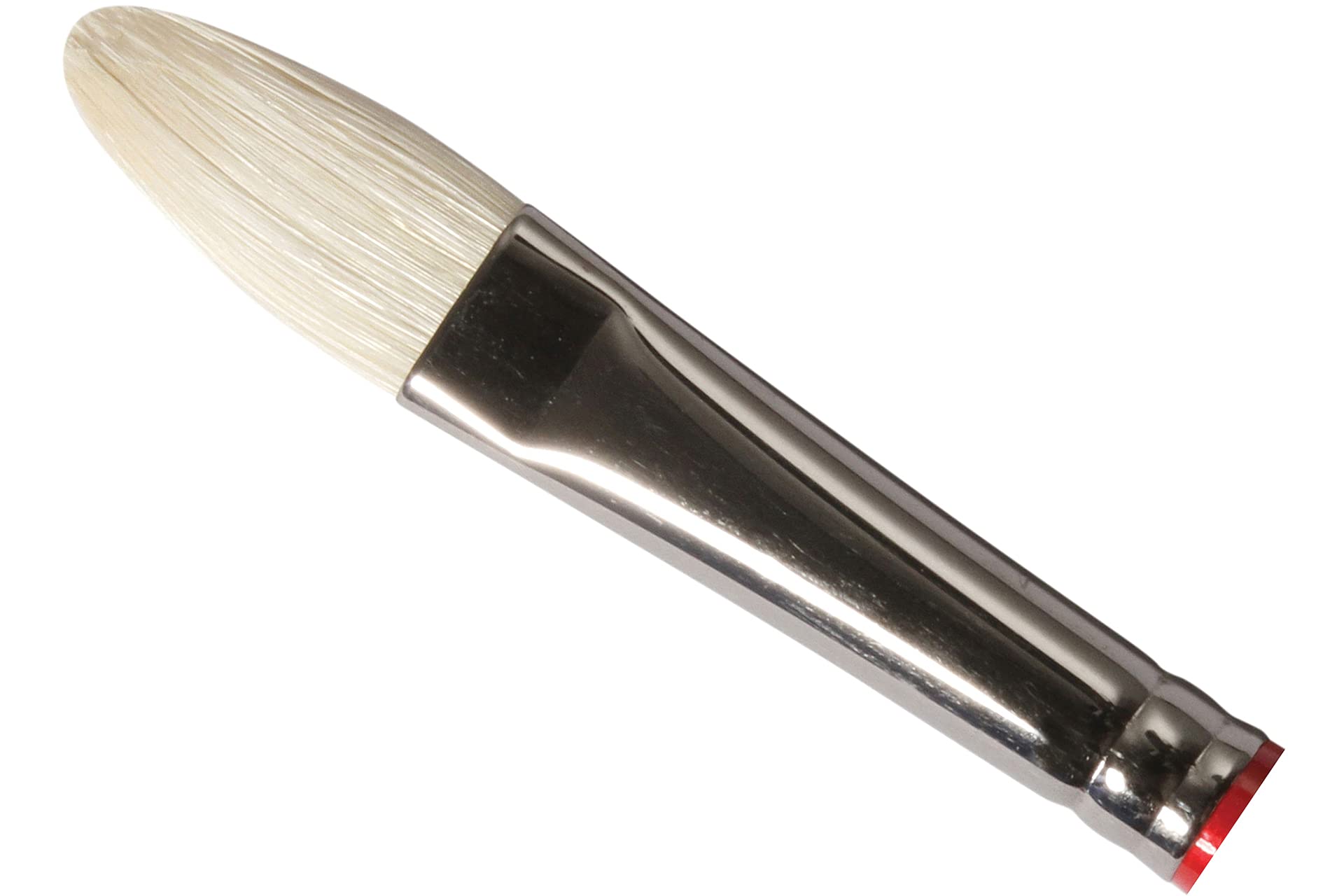 Daler Rowney Beige Daler-Rowney Georgian Oil Brush, Natural Hog Bristle, Long Handle, Filbert, 8