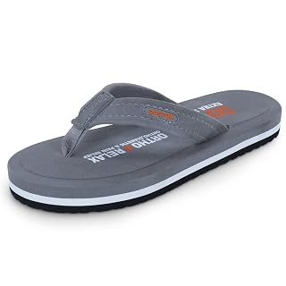 DOCTOR EXTRA SOFT Ultra Cushion Slippers For Men's| Lightweight & Comfortable| Orthopedic & Diabetic| Casual & Stylish| Non-Slip Durable Mcr Dr Chappals & House Flip Flops For Gent's & Boy's D-32,Grey