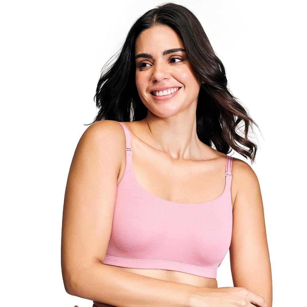 NYKD Everyday Wireless & Non-Padded Easy Breezy Slip-On T-Shirt Cotton Bra for Women with Full Coverage - NYB165
