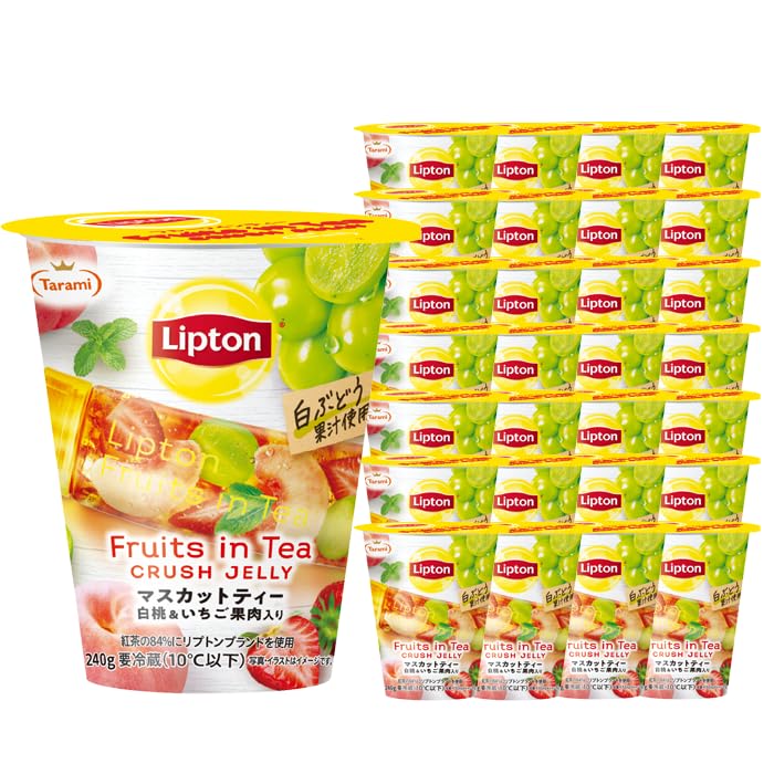 Amazon.co.jp: たらみ×リプトン Fruits in Tea Crush Jelly マスカット