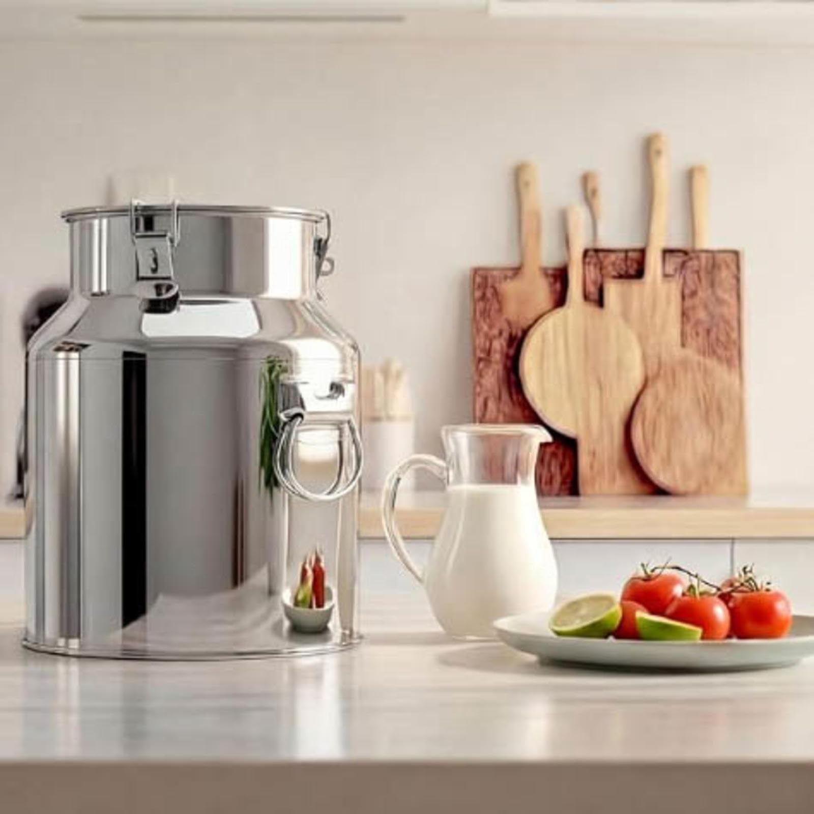Lata Para Aceite Con Tapón Hermético Bidón Para Vino De Acero Inoxidable,Nofaucet-28L