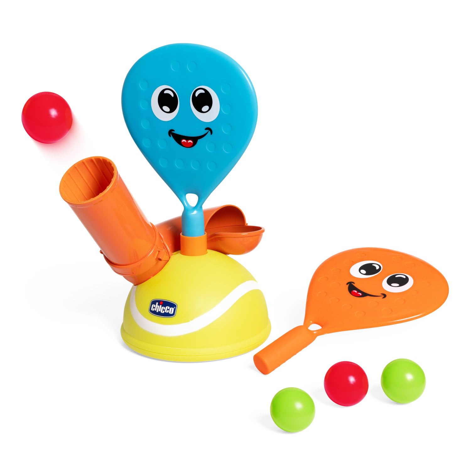 Chicco Padel Set, Gioco elettronico Padel, Include Due Racchette e 4 Palline, Allena la coordinazione Manuale e la motricità fine, Giochi Sportivi, 3-5 Anni