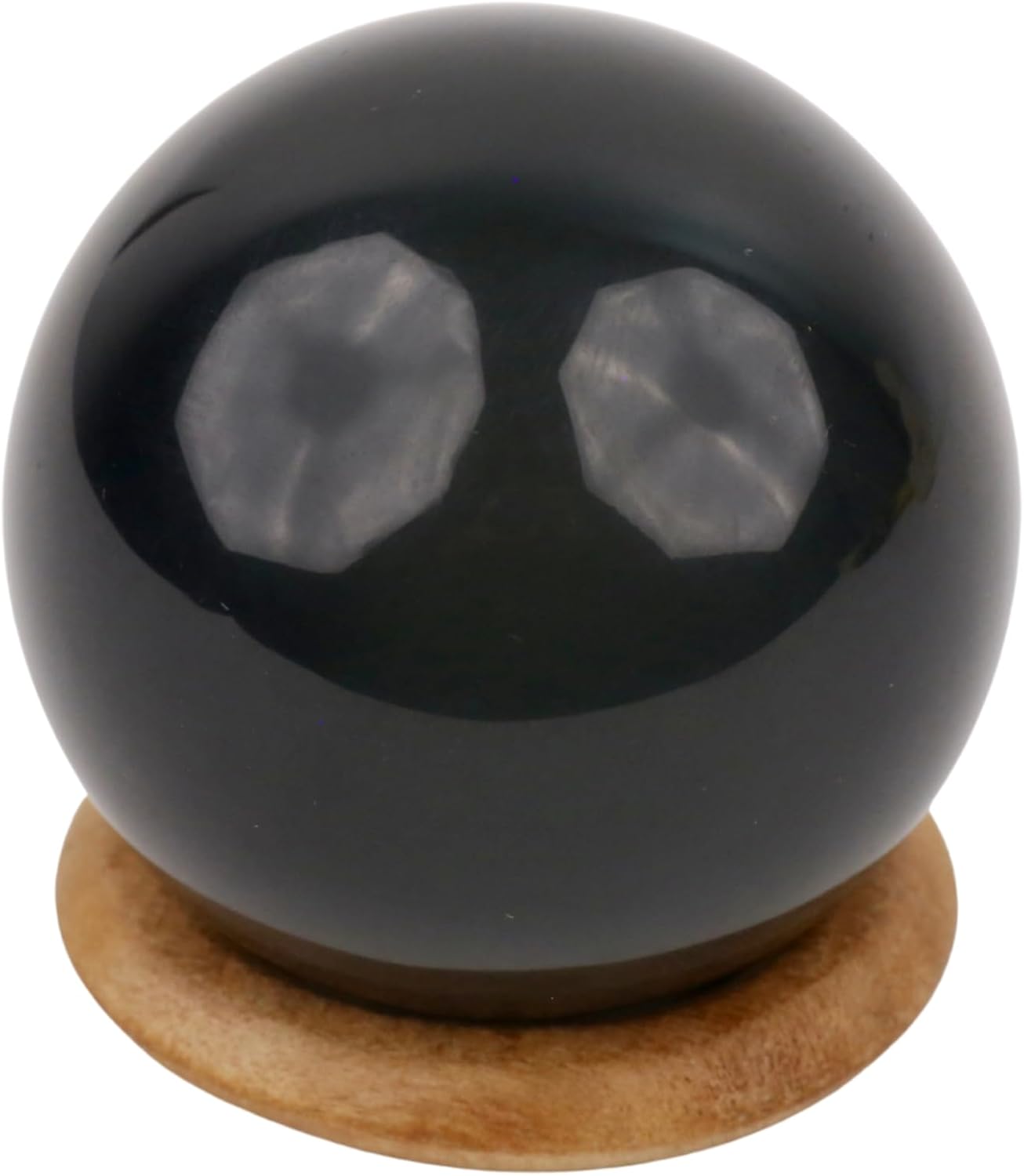 – Large Natural Crystal Ball for Healing & Décor – Polished Stone for Energy, Meditation & Home Display (Black Obsidian Crystal Ball, Small)