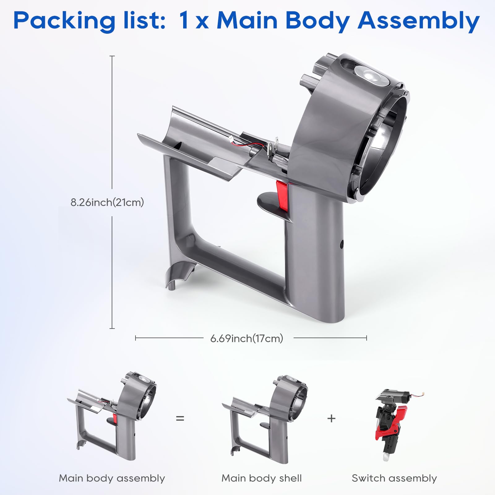 Amazon.com: V10 SV12 Main Body Assembly Housing Compatible with