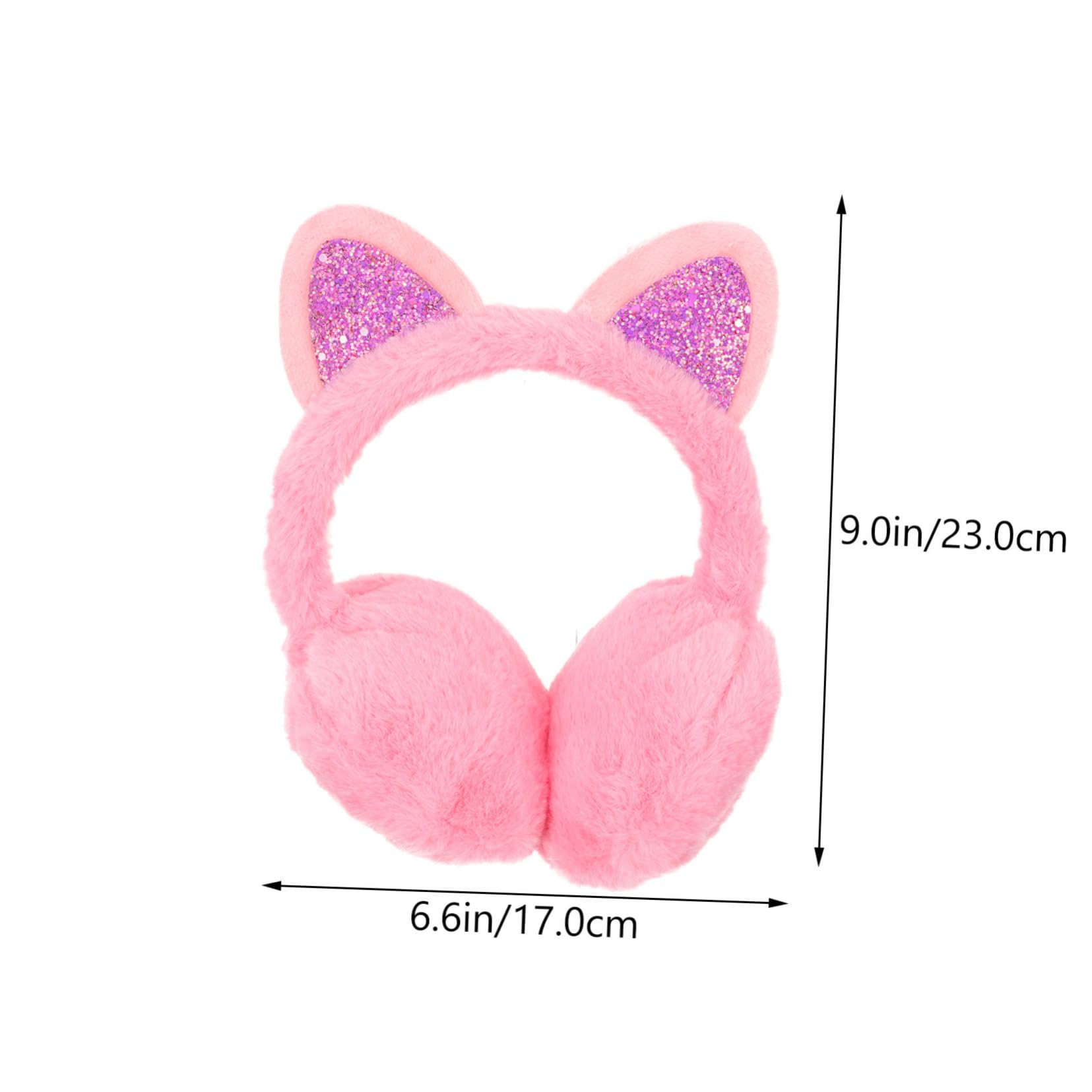 ROMISBABA Cute Cat Ear Earmuffs for Winter Comfortable Ear Covers for Heat Protection Stylish Outdoor Ear Warmers Portable Ear