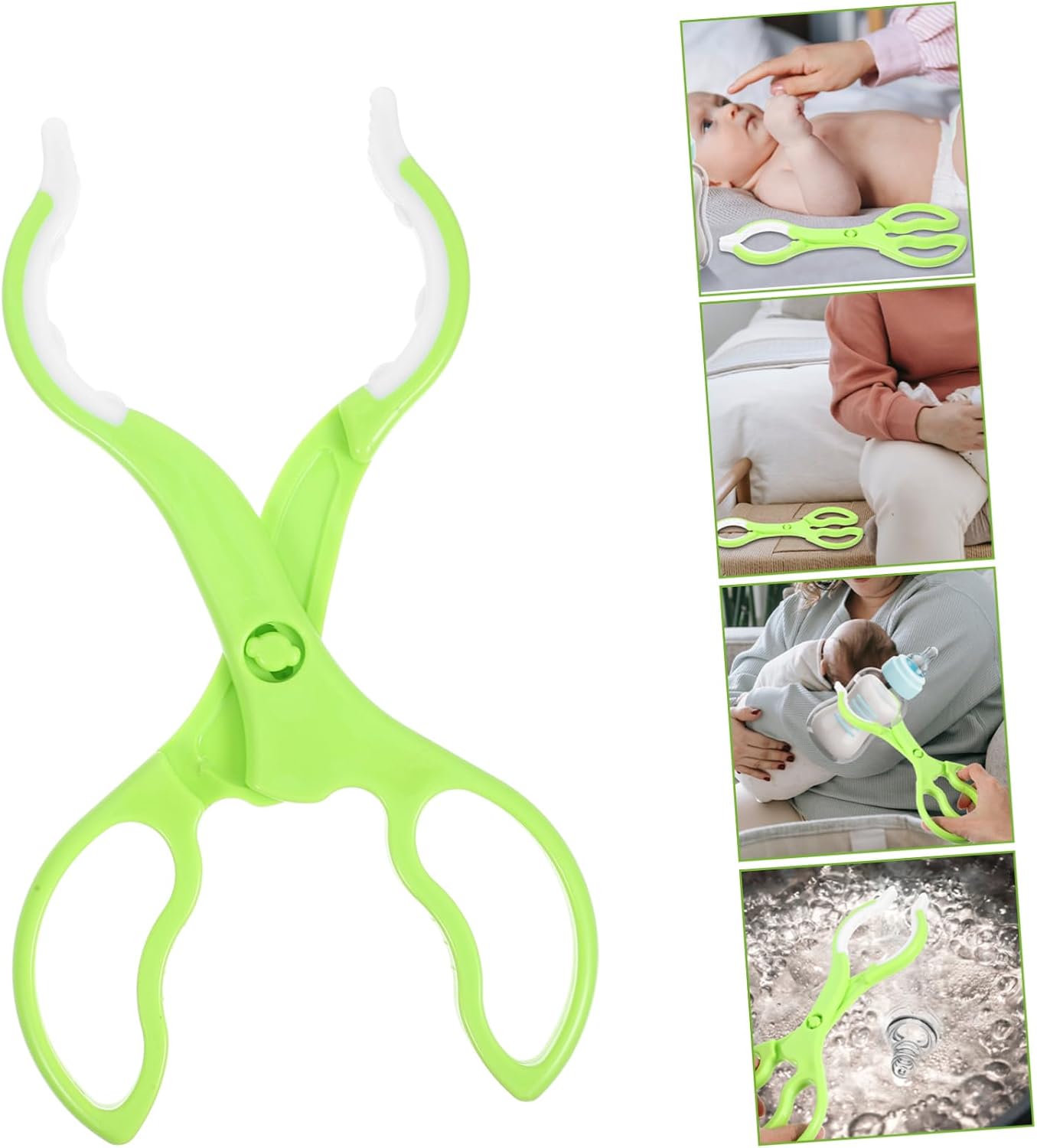VANZACK 2Pcs Bottle Tongs Non Slip Feeder Clamp for Easy Cleaning and Safe Handling of Milk Bottles Comfortable Ergonomic Design for Home Use