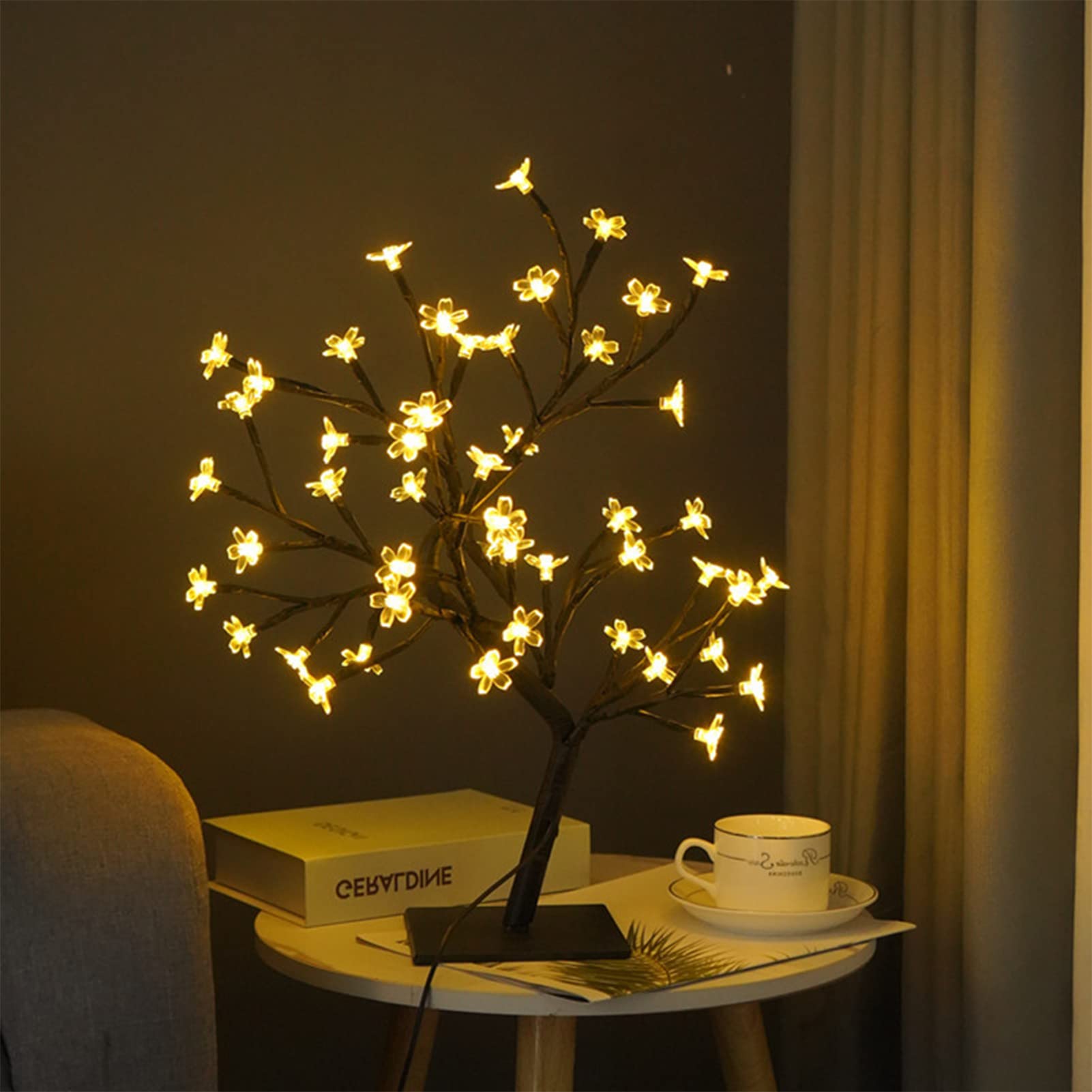 Albero Di Ciliegio Illuminato Con 112 LED E 336 Fiori Rosa – 1,8 M, Telecomando 8 Modalità, Timer, Impermeabile IP44