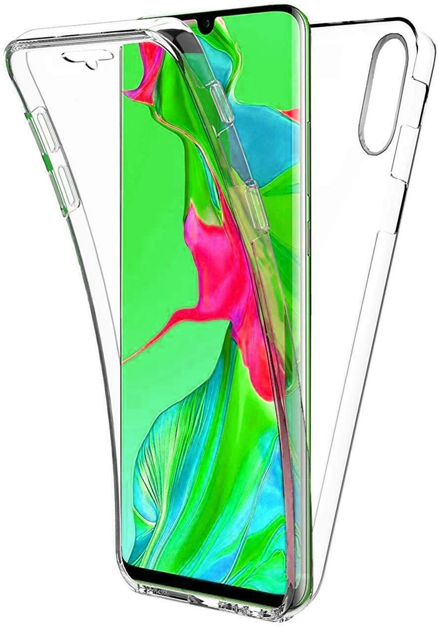 COPHONE® Coque Compatible Huawei P30 Transparente 360 Protection intégrale Avant Souple + arrière Rigide. Housse Tactile 360 deg