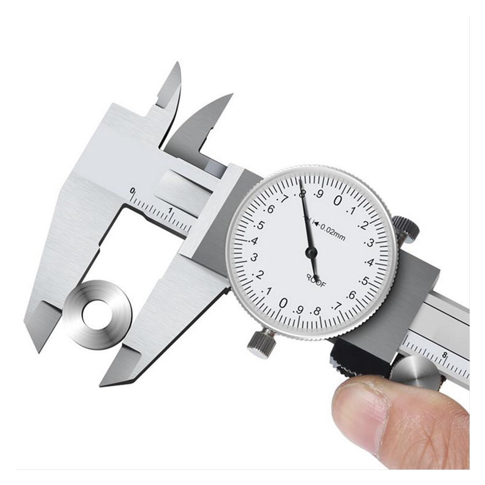 Zklgs 0-150Mm 0-150/200Mm Metric Gauge Measuring Tool Dial Vernier Caliper Shock-Proof Vernier Caliper 0.02Mm Measuring Tools(0-150Mm)