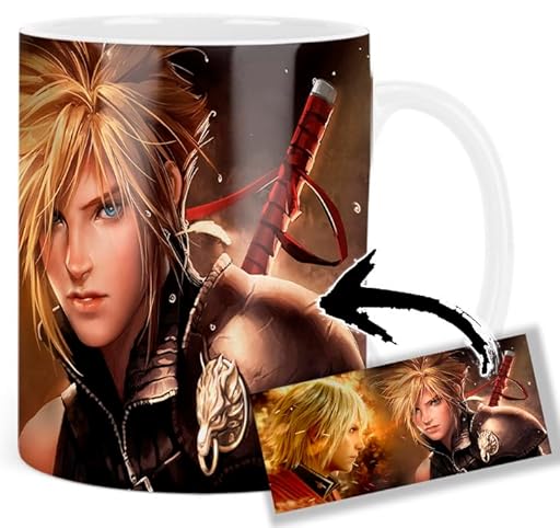 MUGSVILLE Final Fantasy Cloud Strife Taza Ceramica Mug | Ya disponible en tu tienda friki favorita! En mundofriki.es!