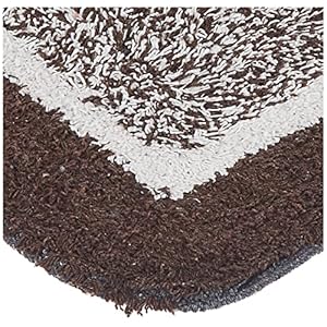 Amazon Brand - Solimo Cotton Bathmat, Set of 4, Rectangle Feather - 1300 GSM